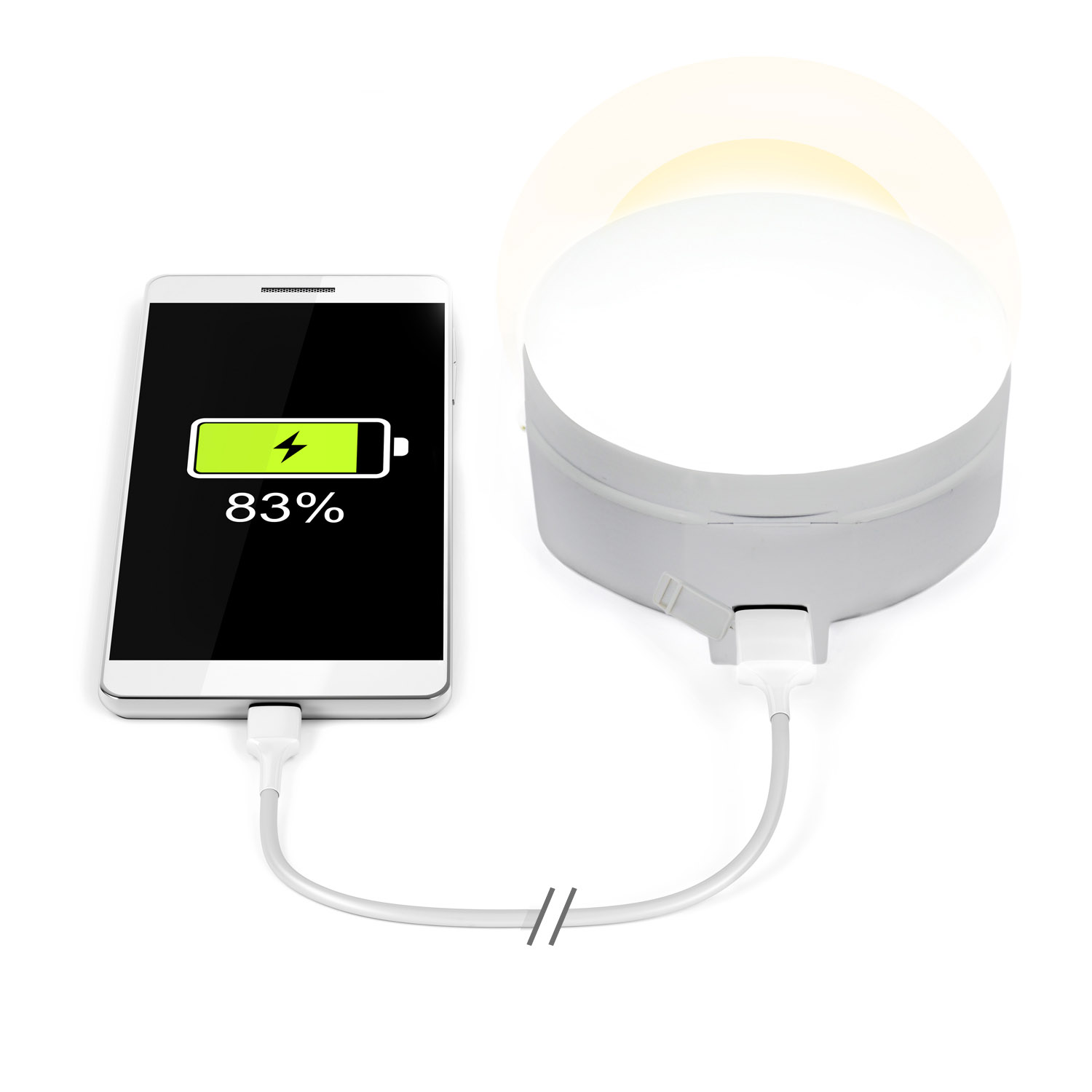 LED Campinglampe Mit 6000 MAh USB Powerbank Akkupack