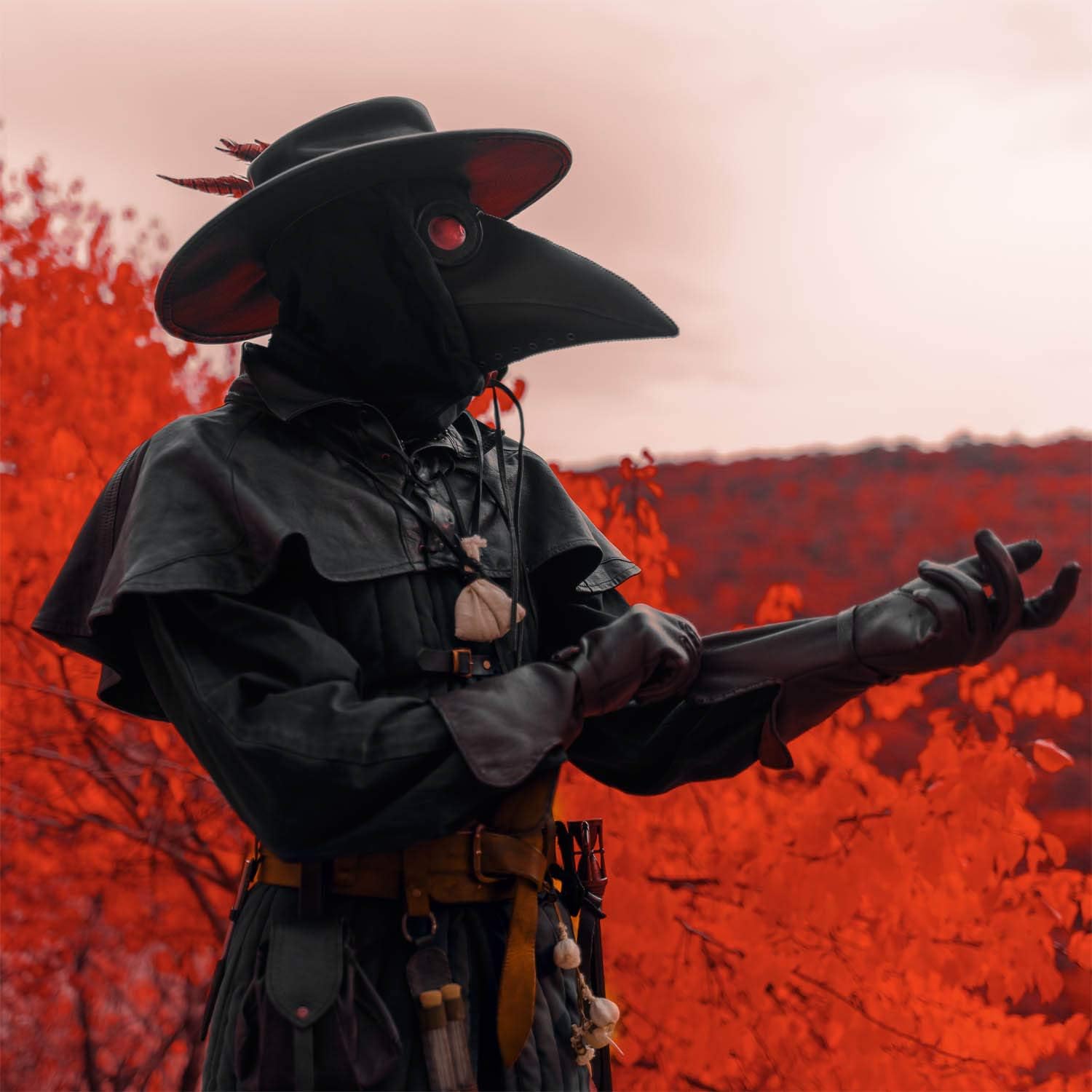 Pest Schnabelmaske Steampunk - Rabenmaske für Halloween & Kostüm