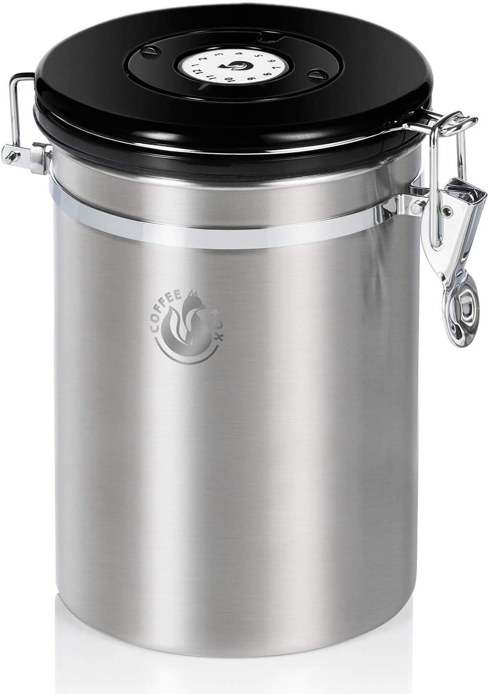 Kaffeedose Edelstahl 900ml - Luftdichter Vakuum-Kaffeebehälter