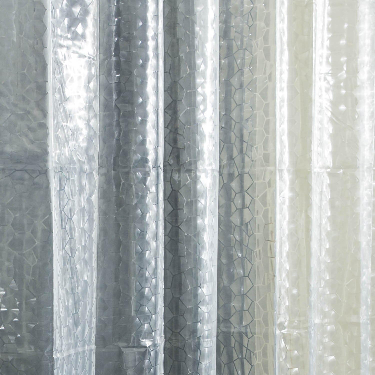 Transparenter Duschvorhang 180x180 cm - Wasserfest mit Magneten