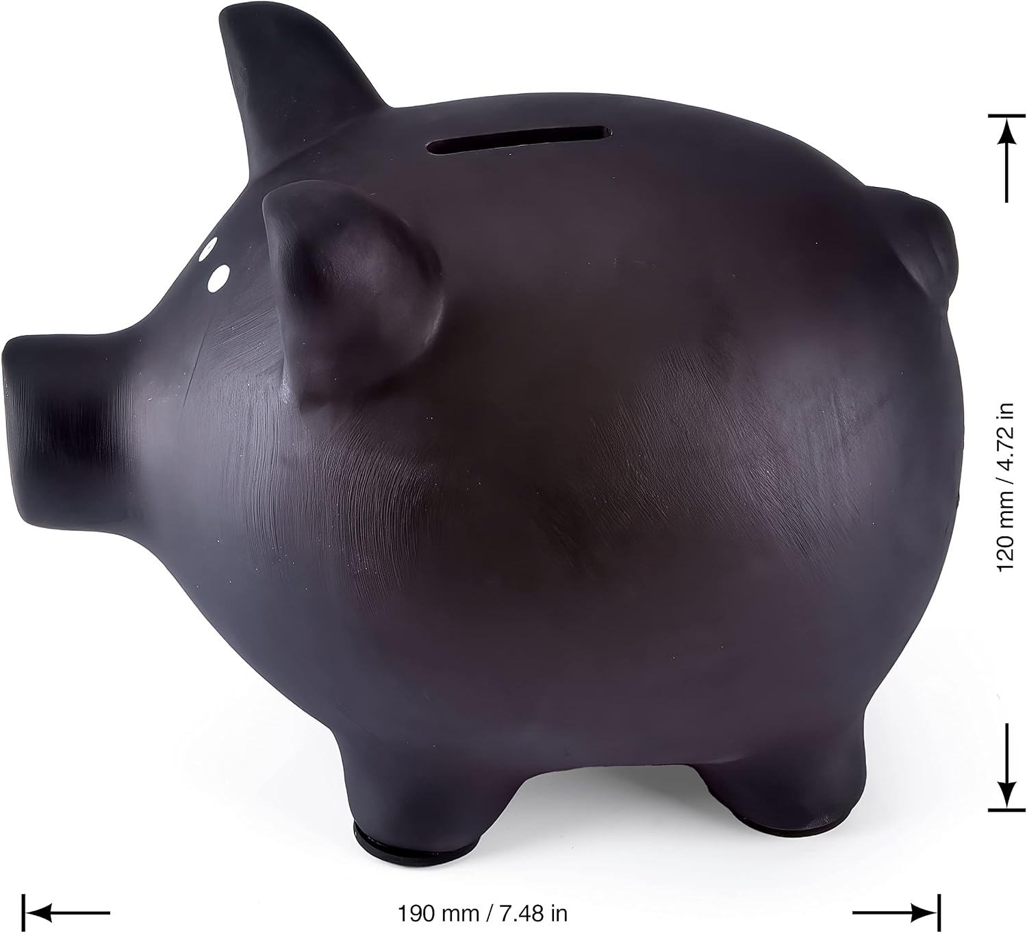 Keramik-Sparschwein zum Beschriften - Spardose mit Kreide
