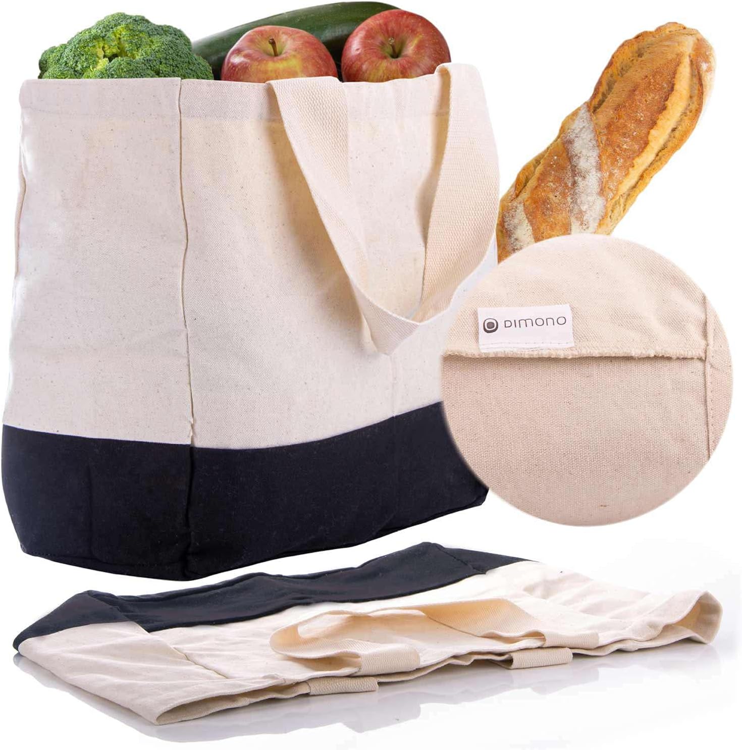 Nachhaltige Baumwolltasche - Robuster Shopper mit verstärkten Nähten