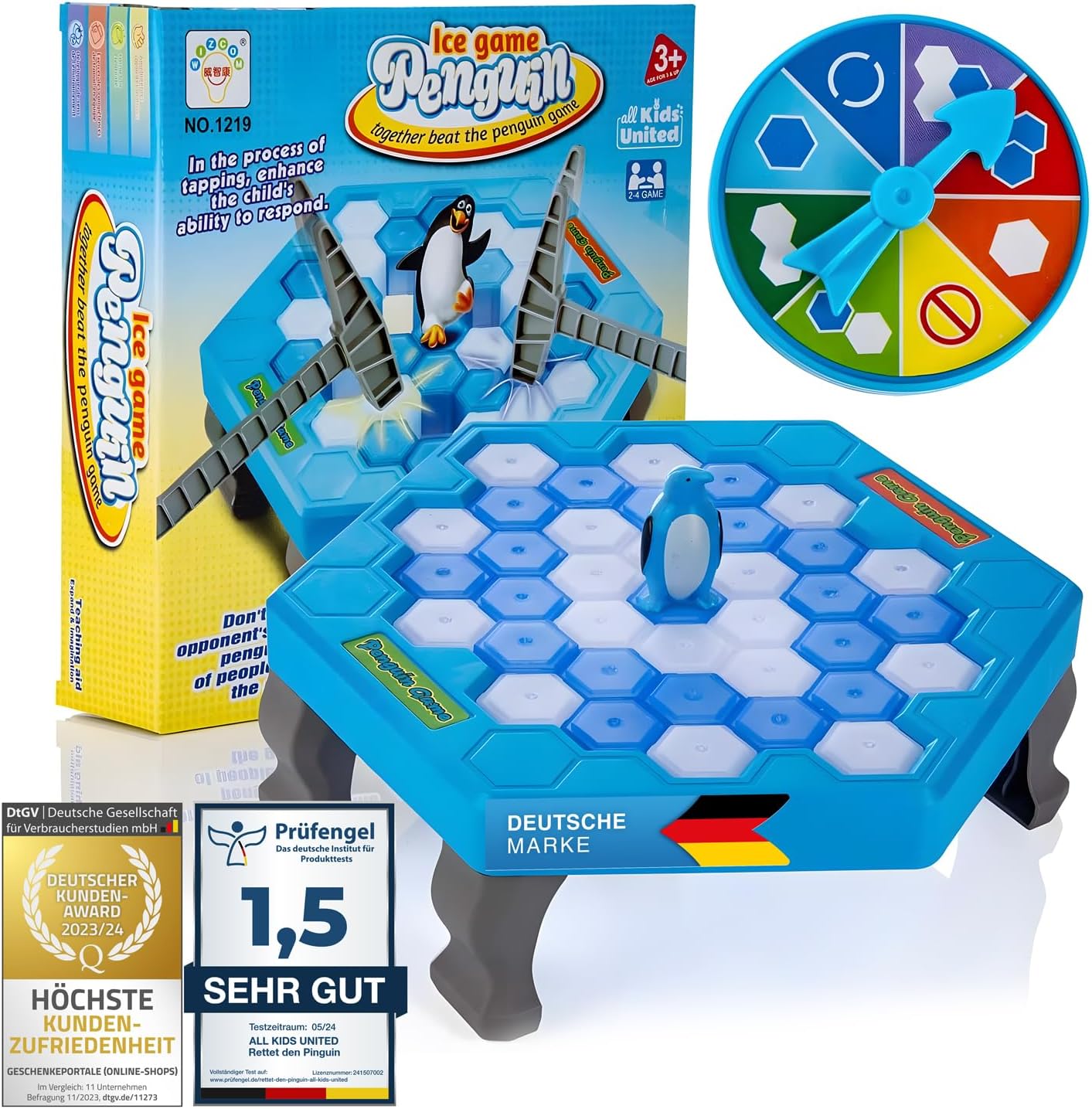 Pinguins on Ice - Eisbrecher-Brettspiel für Kinder & Familie