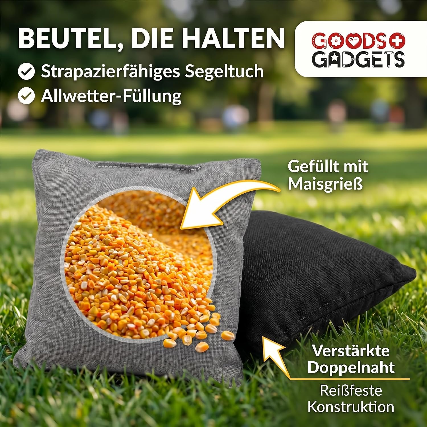 XXL Cornhole-Spiel Aluminium – Robustes Outdoor Wurfspiel