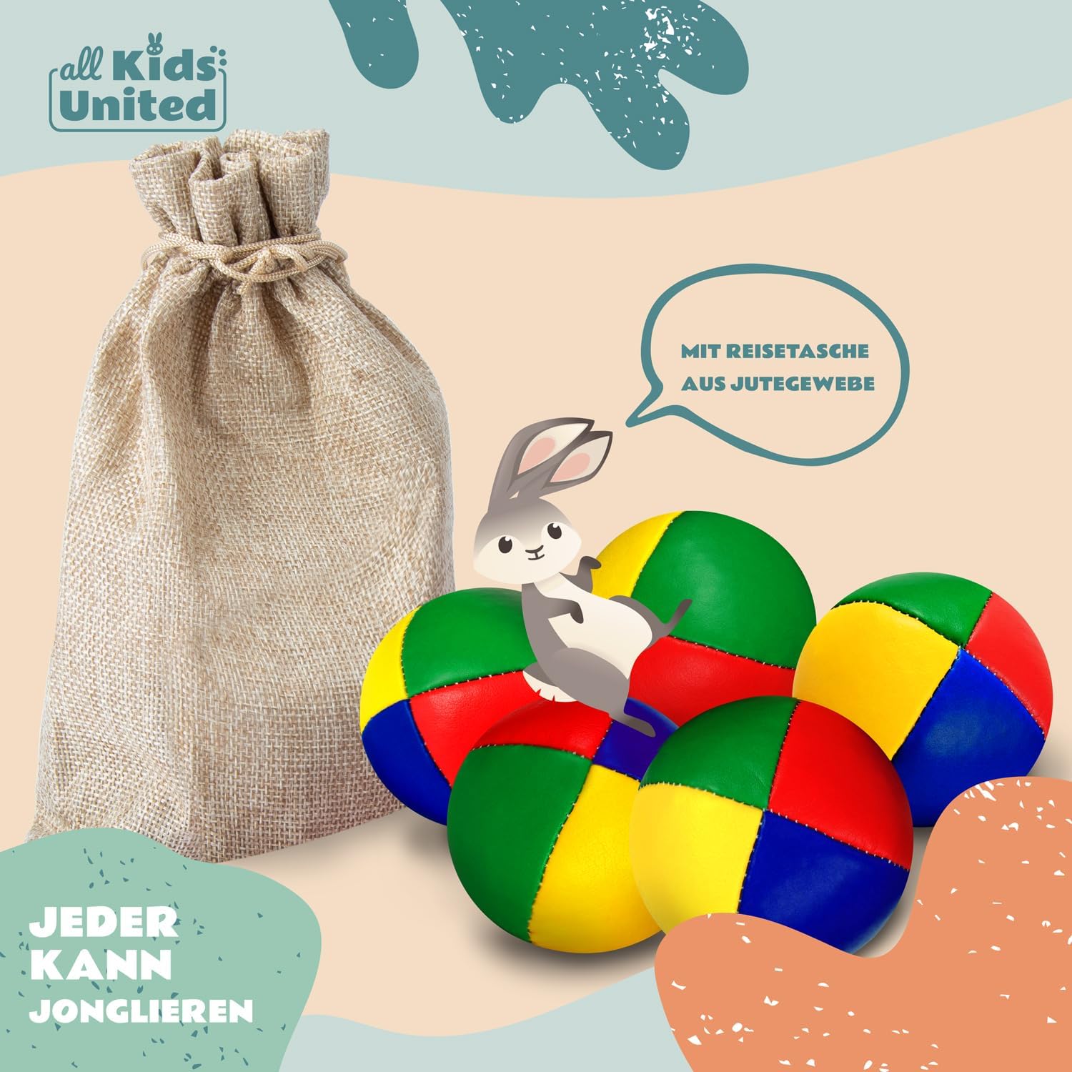 Jonglierbälle 5er Set – Profi Juggling Balls für Anfänger & Profis
