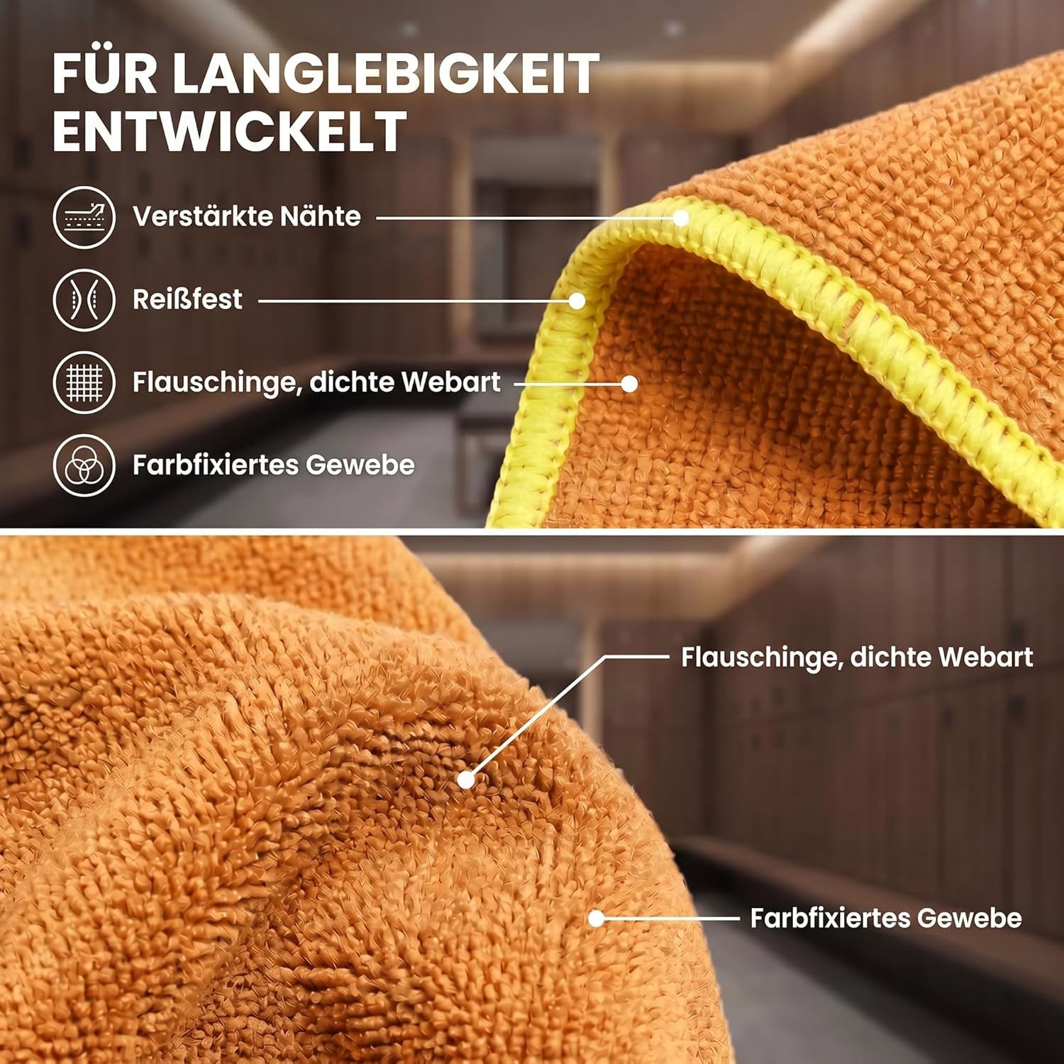 Premium Mikrofaser Reisehandtuch 80x40 cm - Schnelltrocknend & Leicht