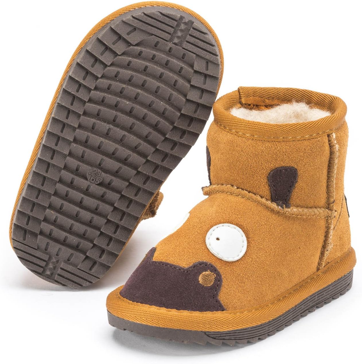 Snugs Kinder Lammfellstiefel – Warme Winterstiefel aus Rauleder