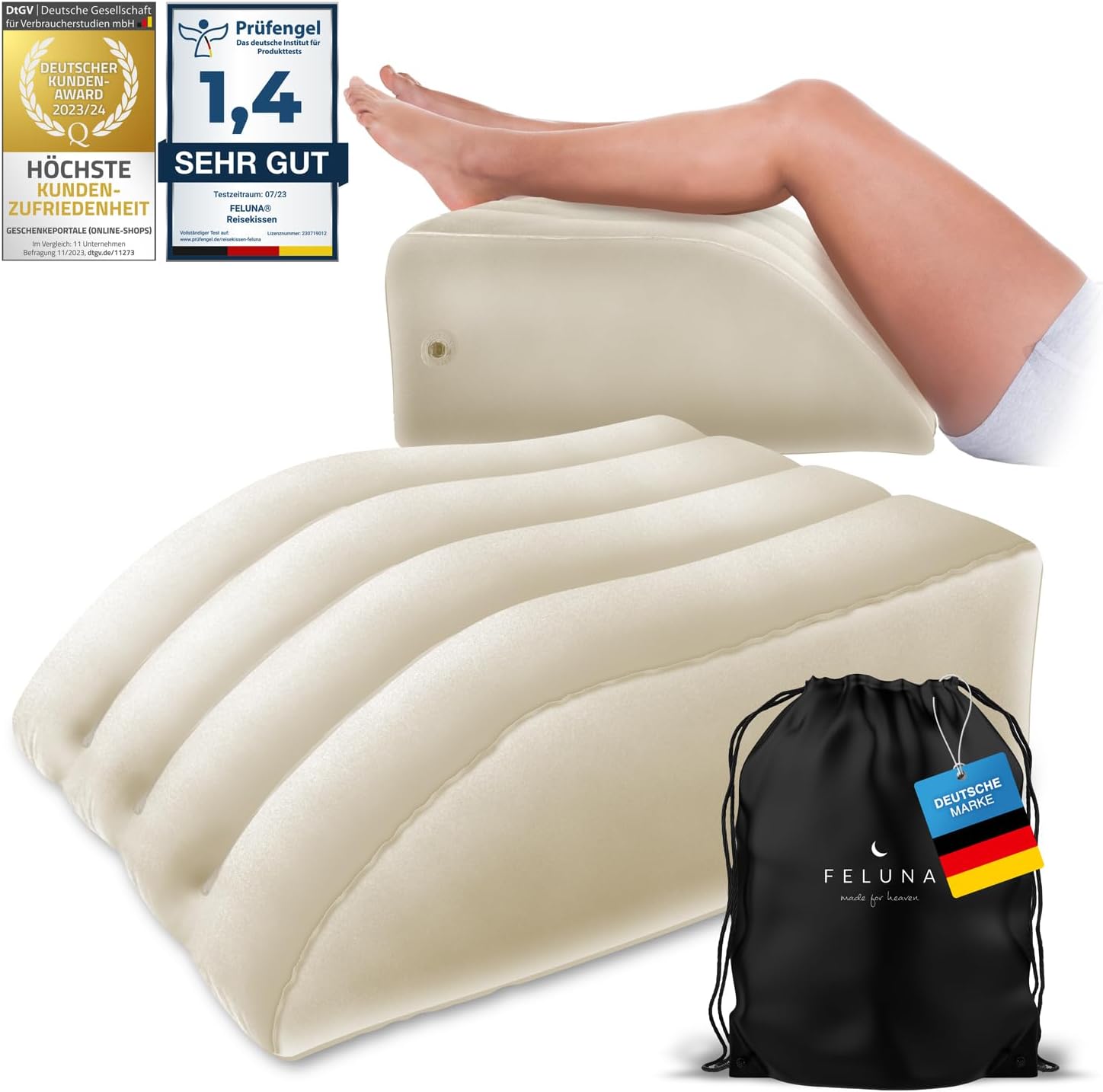 Rückententlastungkissen - Füße hoch Kissen