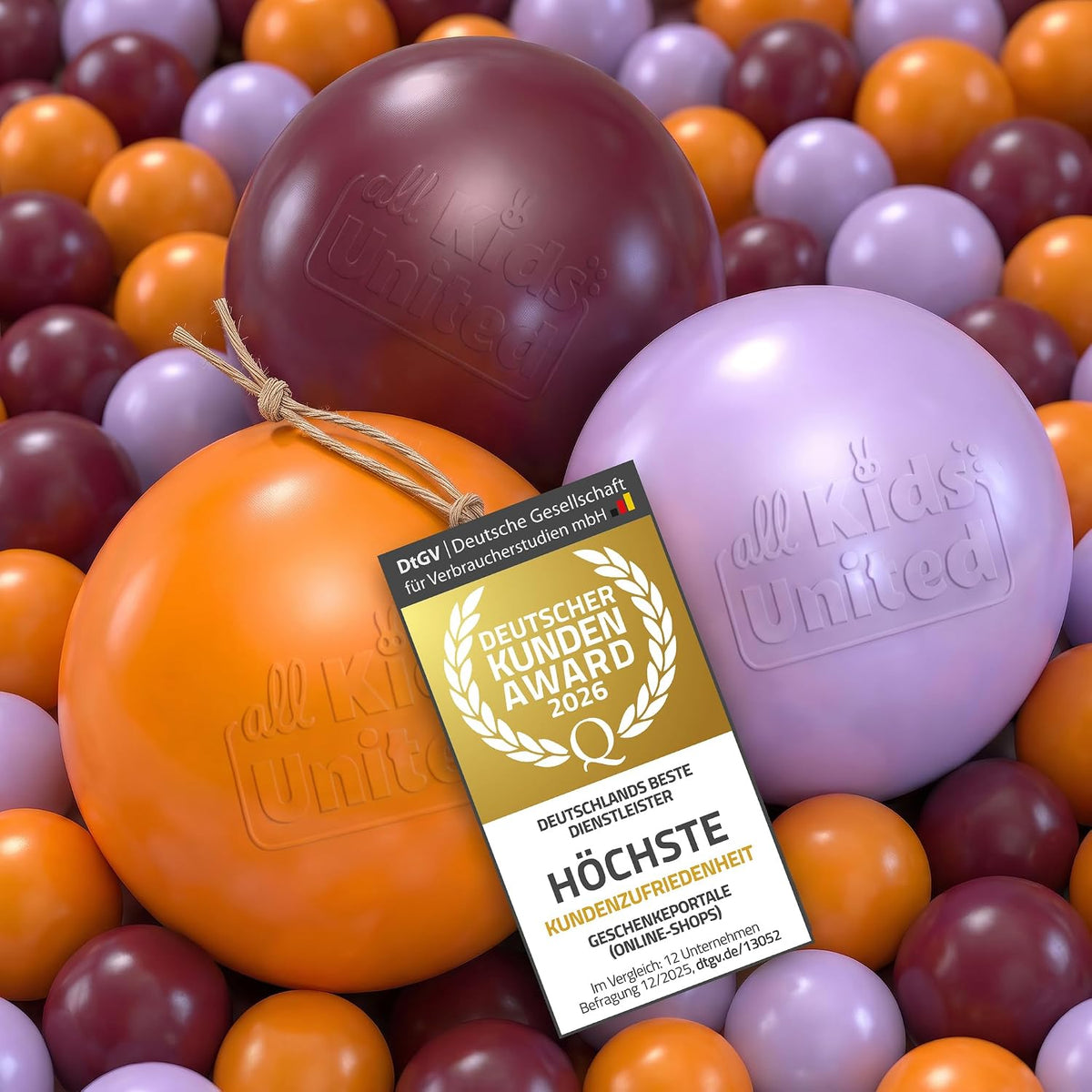 Bällebad-Bälle Rot/Orange/Violett #Farbe_Rot/Orange/Violett