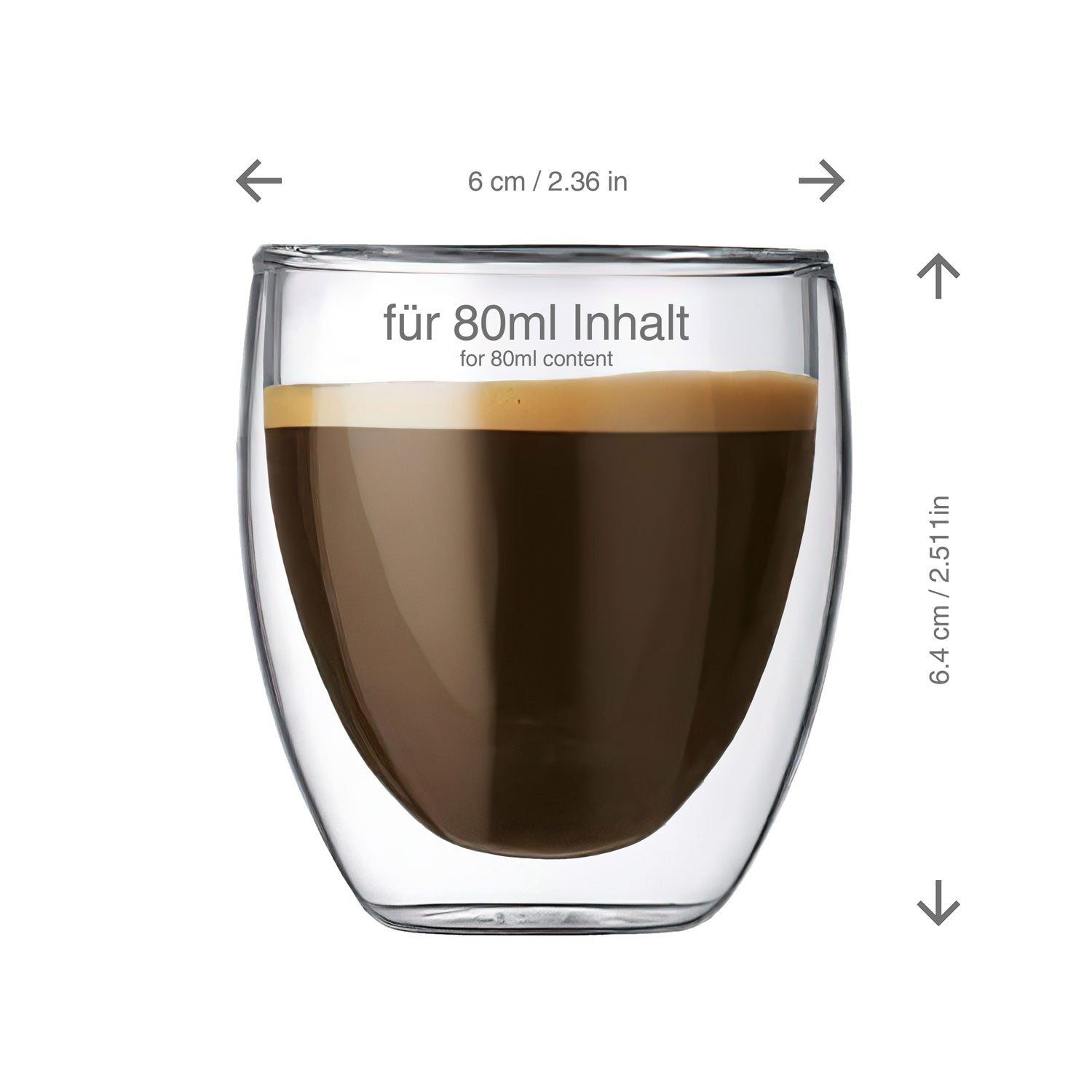 Espressotasse Thermo Espressoglas 80ml