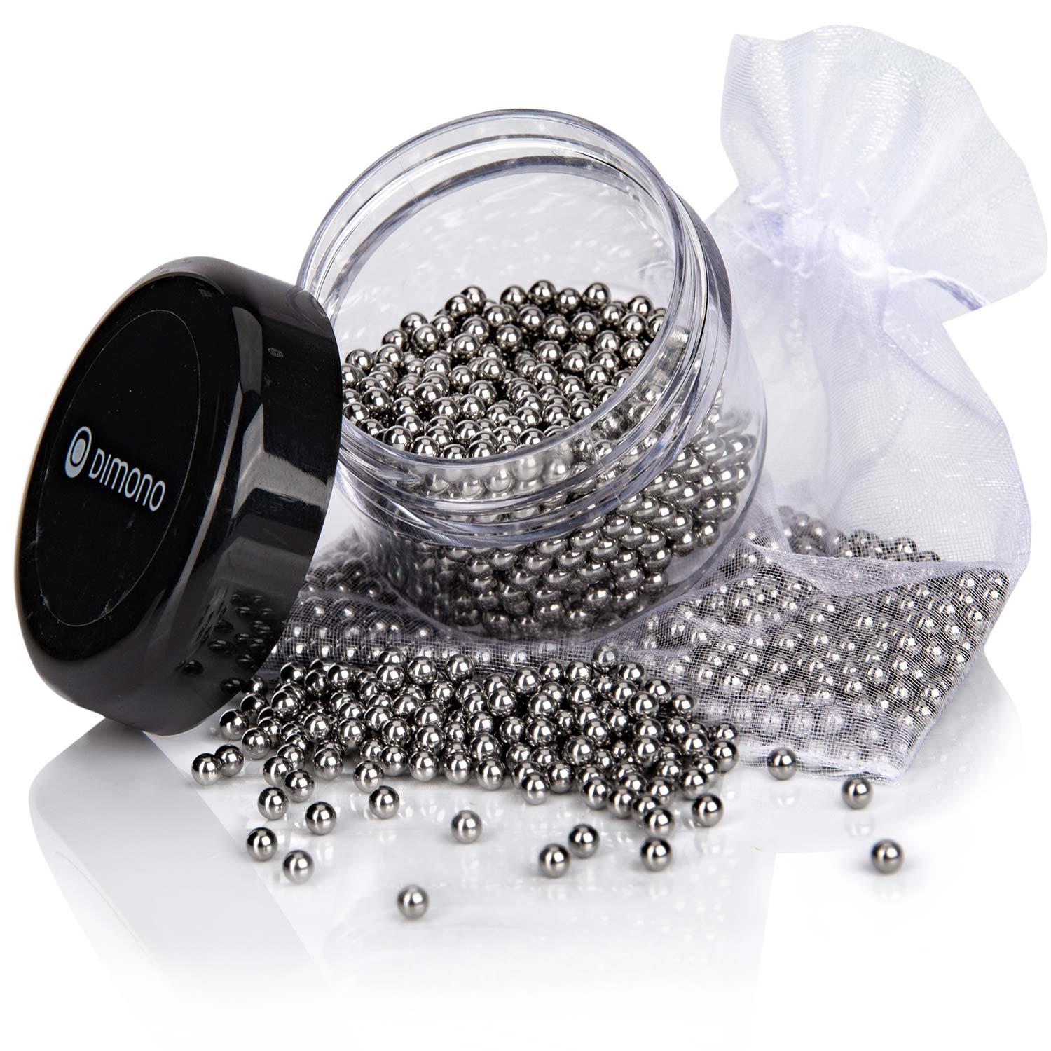1000 Reinigungskugeln aus Edelstahl Reinigungsperlen für Glasgefäße
