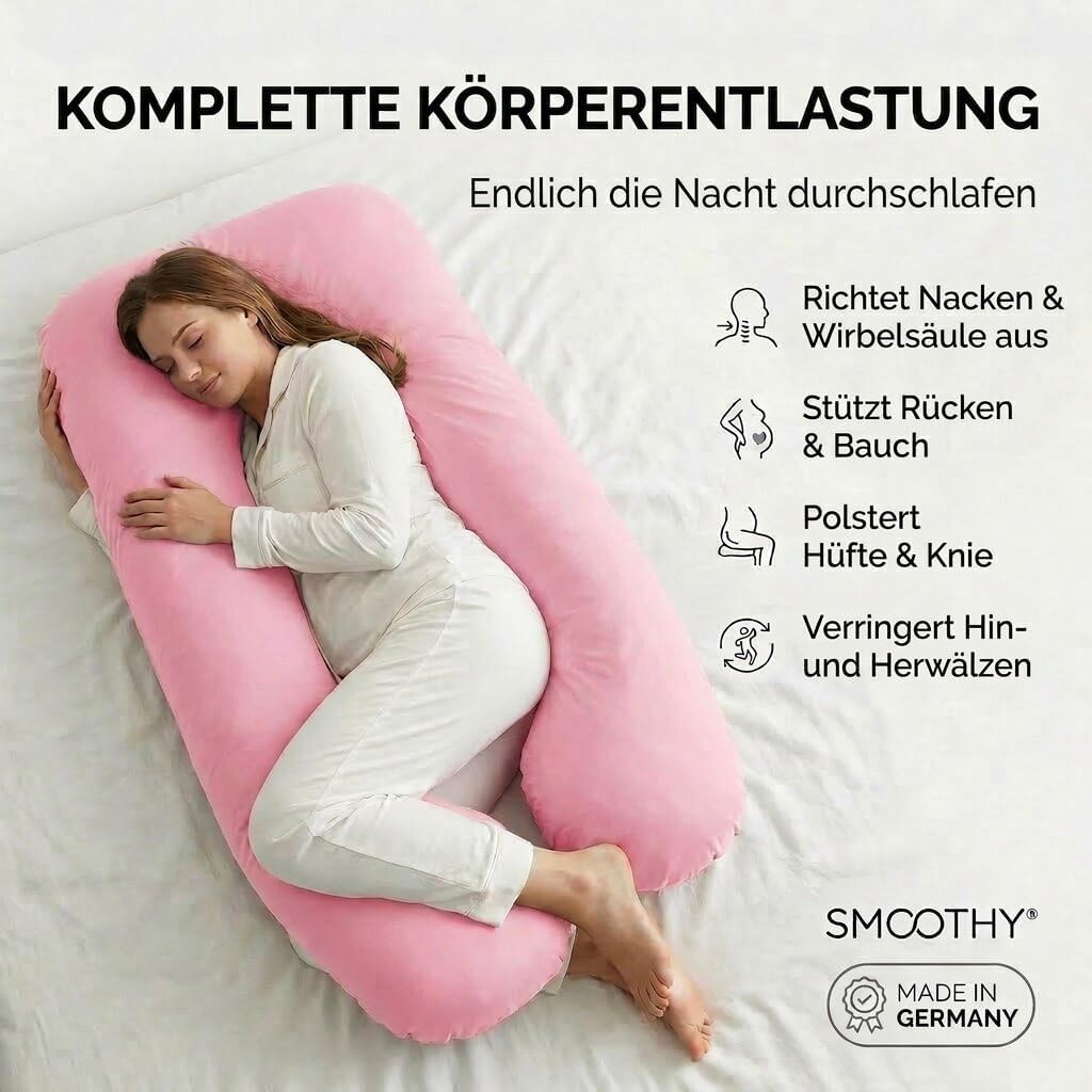 U-Form Schwangerschaftskissen & Seitenschläferkissen Stillkissen