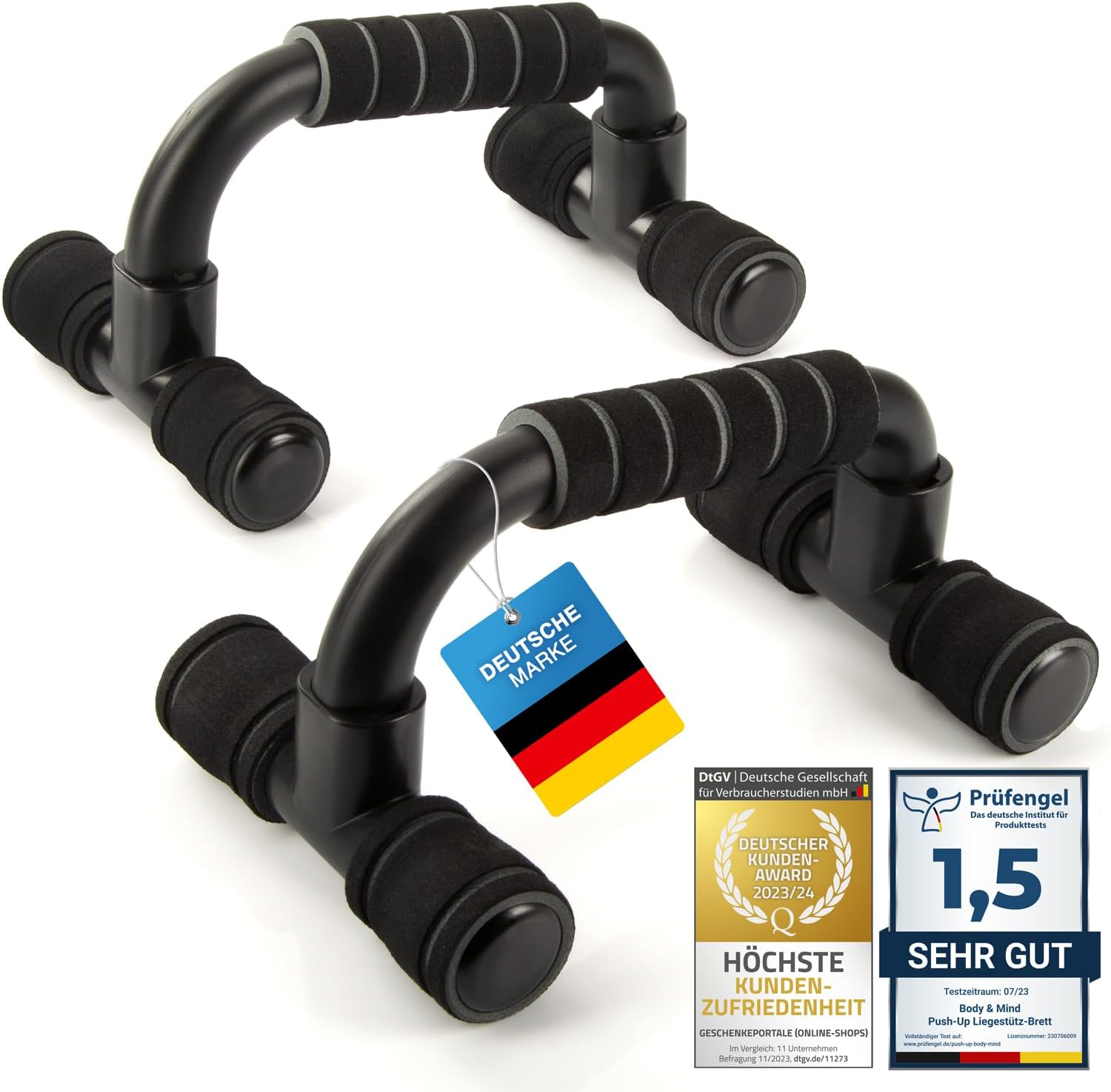 Liegestützgriffe - Ergonomische Push-Up Bars für Oberkörpertraining