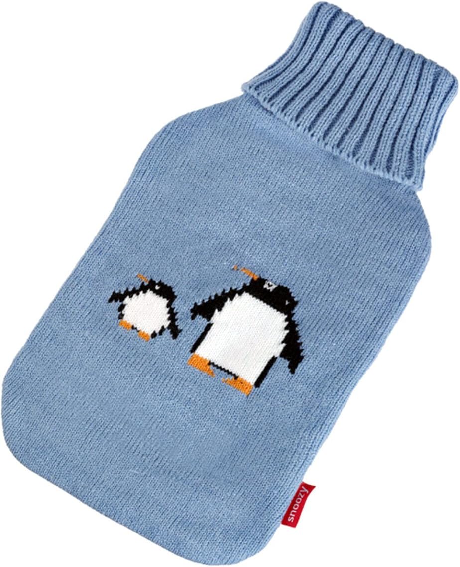 Snoozy 2L Wärmflasche mit Pinguin-Bezug – Kuschelig & Warm