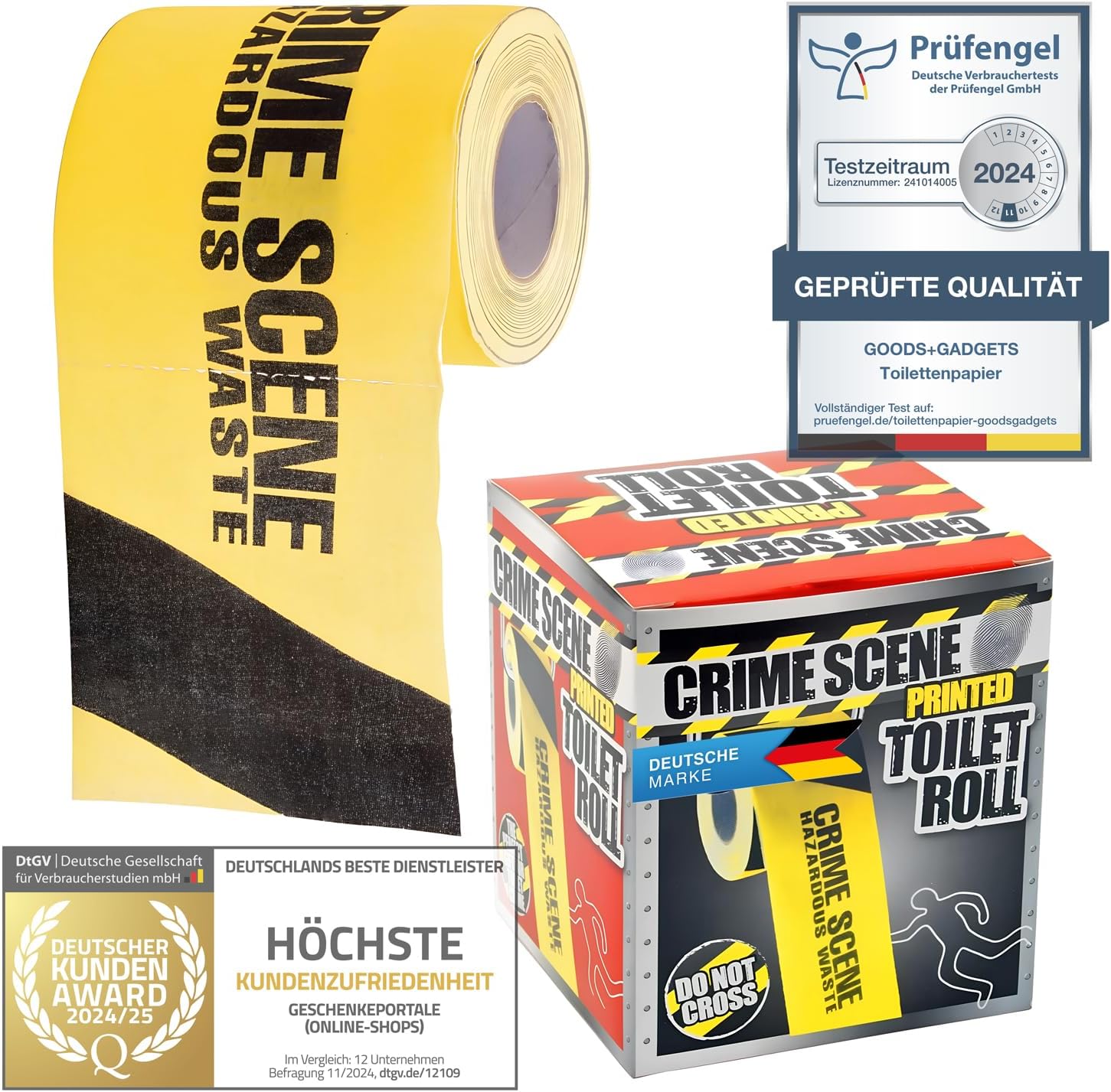 Crime Scene Toilettenpapier - Witziges Klopapier & Scherzartikel