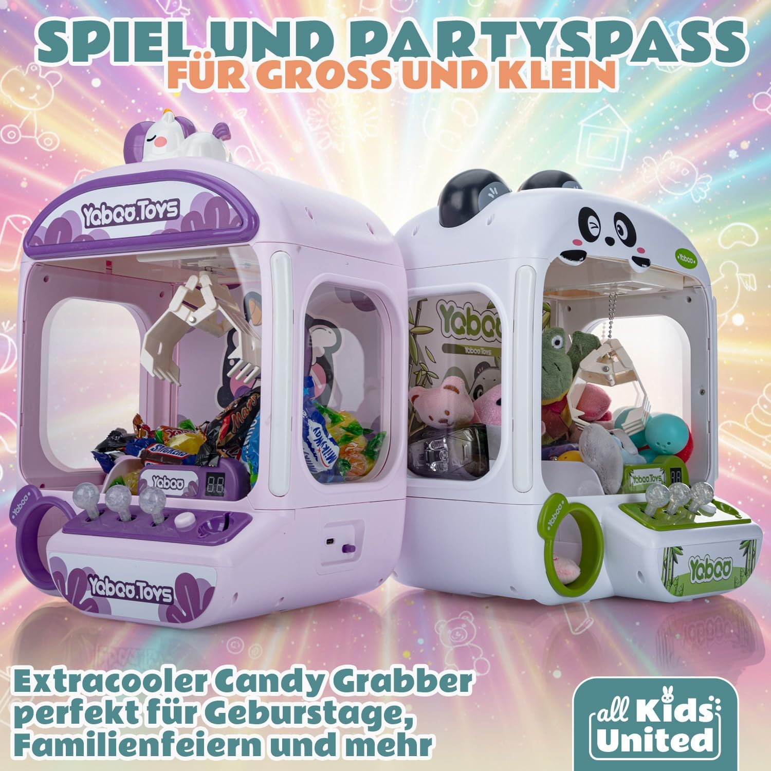 Deluxe Süßigkeiten Greifautomat - Candy Grabber Supreme