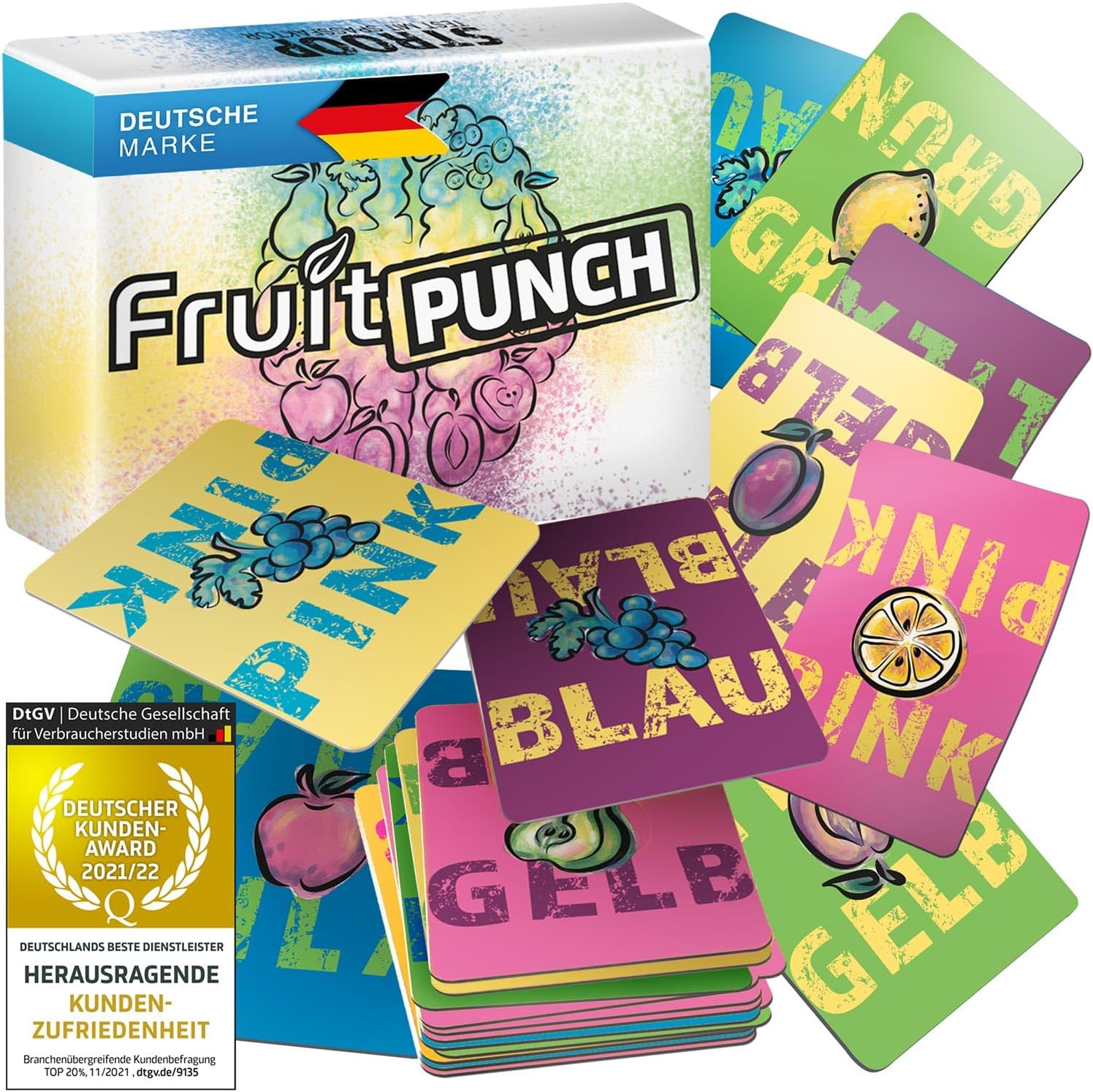 Fruit Punch Stroop-Kartenspiel – Konzentrationsspiel & Gehirntraining