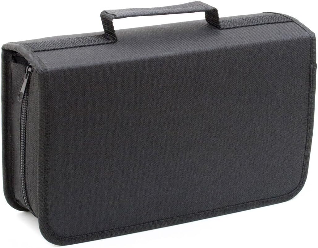 CD-Tasche für 40 CDs & DVDs - Robuster Disc-Organizer mit Reißverschluss
