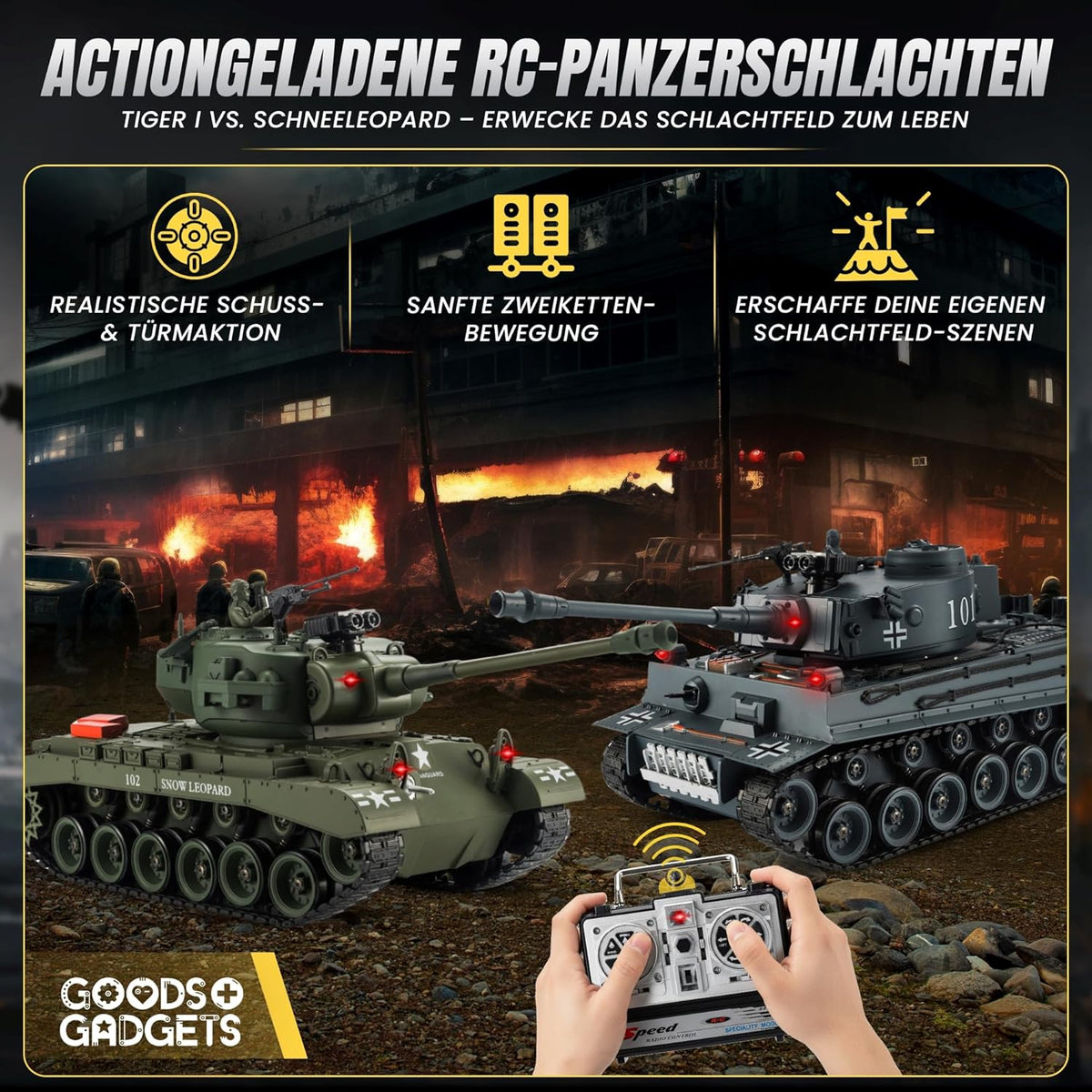 M26 Pershing RC Panzer 1:16 – Ferngesteuertes Modellbau-Highlight