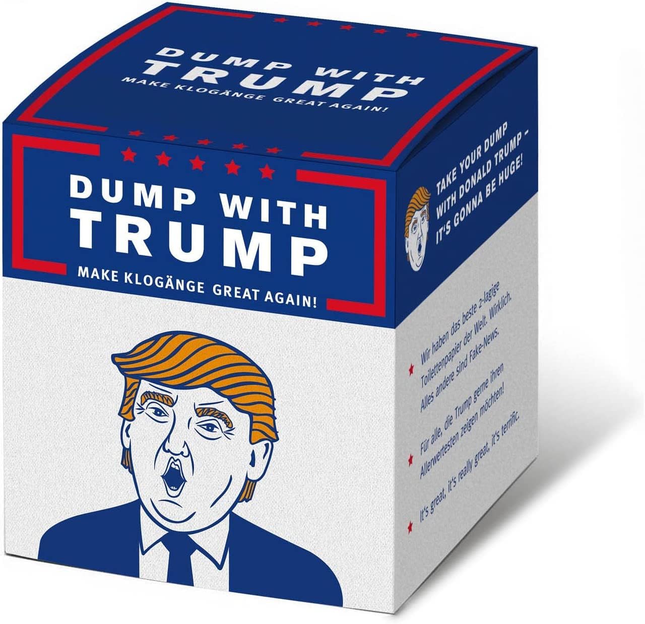 Trump Toilettenpapier - Witziges Klopapier als Party-Geschenk