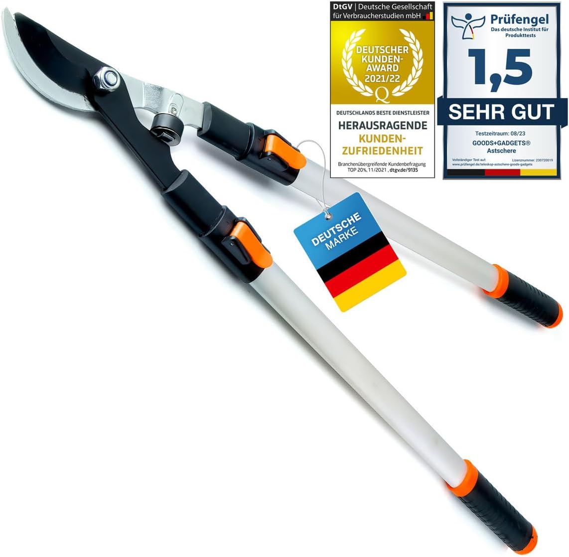 Teleskop-Astschere - Professionelle Baumschere bis 95 cm