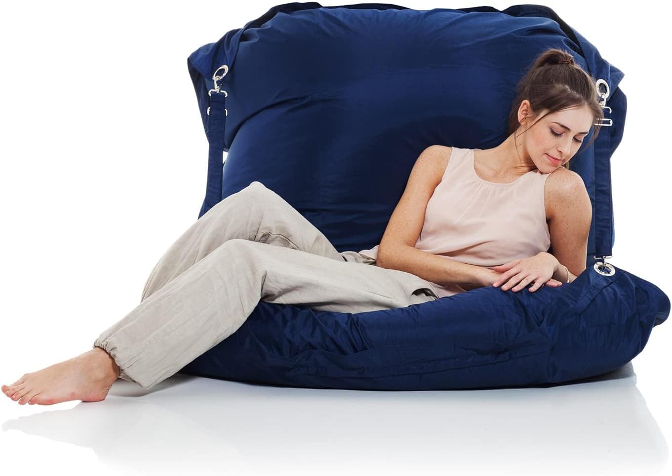 SMOOTHY Sitzsack XXL - Robustes Outdoor Sitzkissen - Mitternachts-Blau