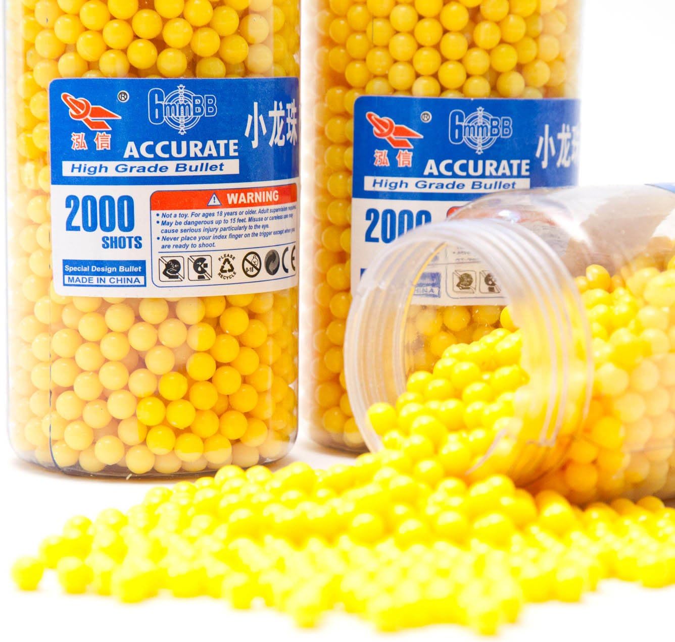 Softair Munition 6mm 0.12g – 2000 BB-Kugeln mit Speedloader