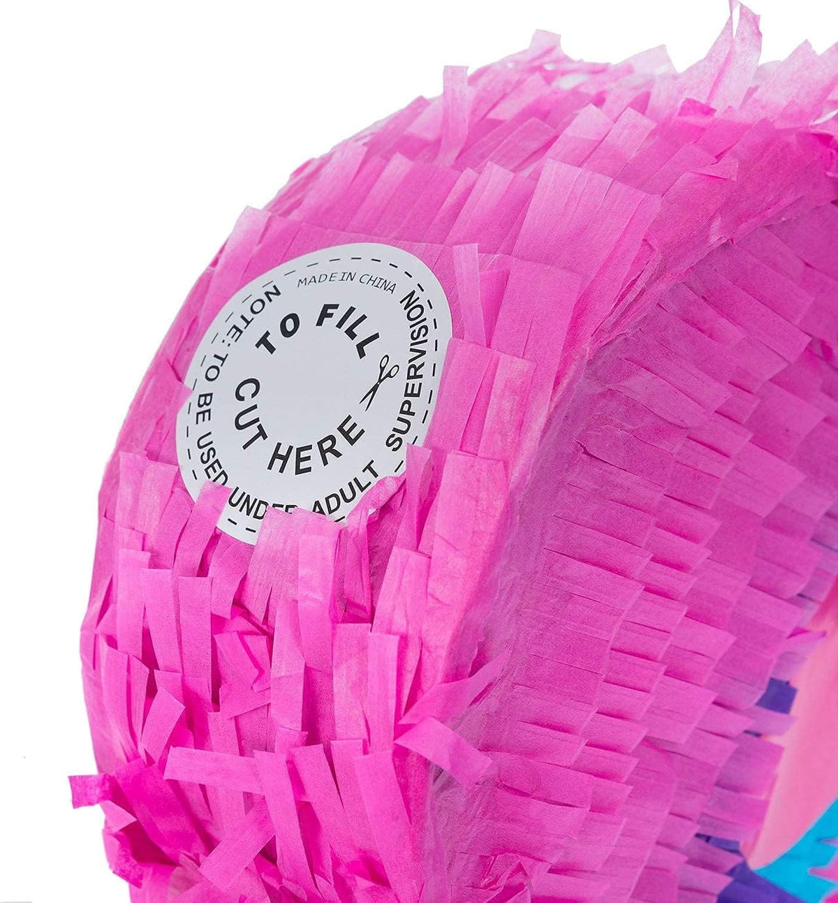 Piñata Set für Kindergeburtstag mit Stab & Augenmaske – Bunter Spaß