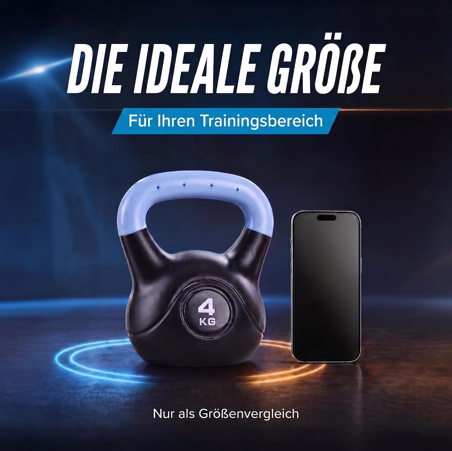 Kettlebell Kugelhantel Deluxe 2-20 kg – Bodenschonendes Krafttraining