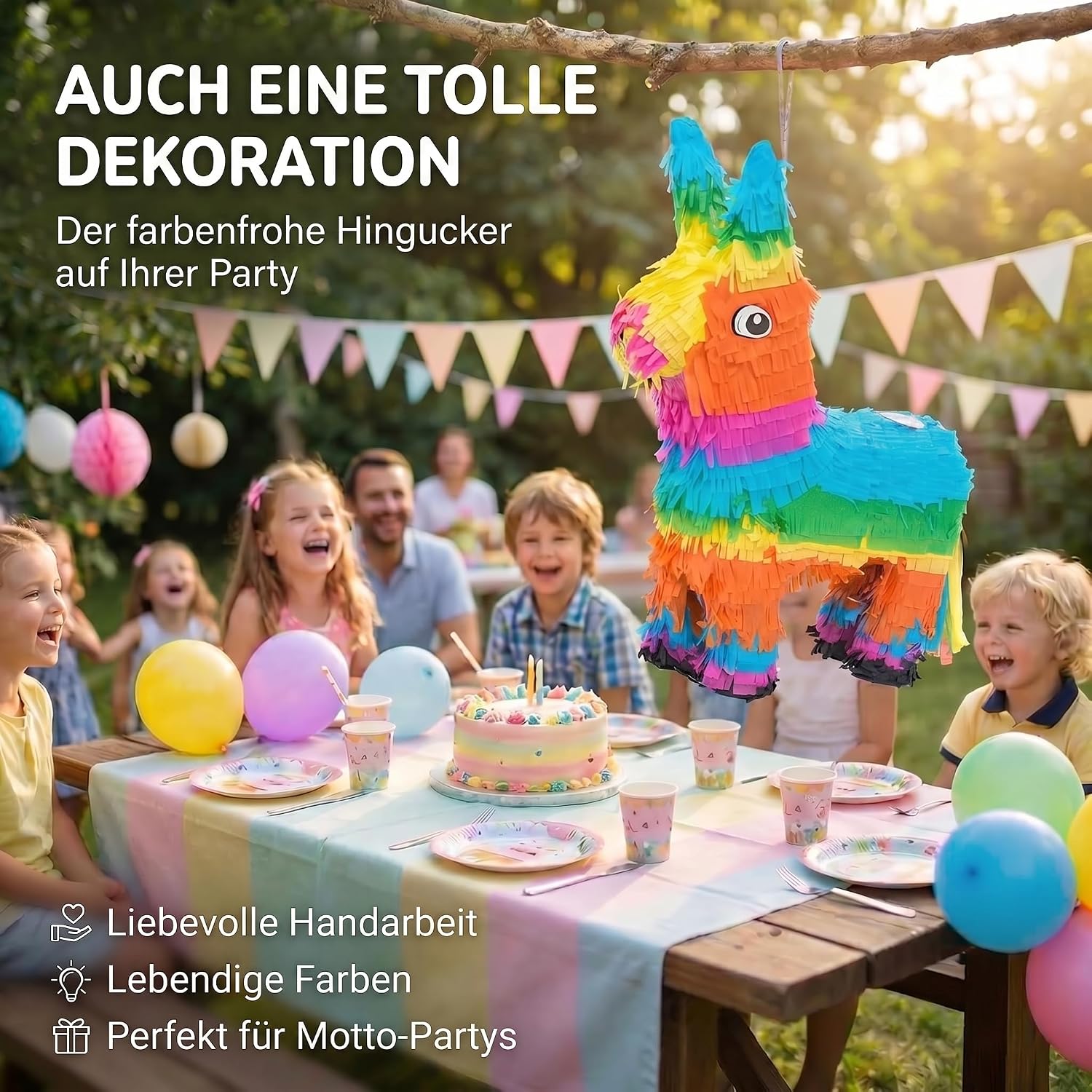 Esel Pinata zum Befüllen – Party-Spaß & Geburtstags-Deko