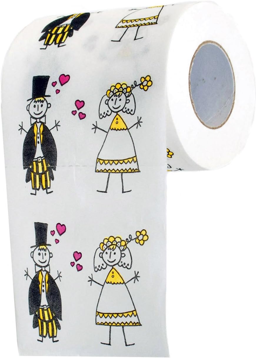 Just Married Toilettenpapier - Lustiges Hochzeitsgeschenk