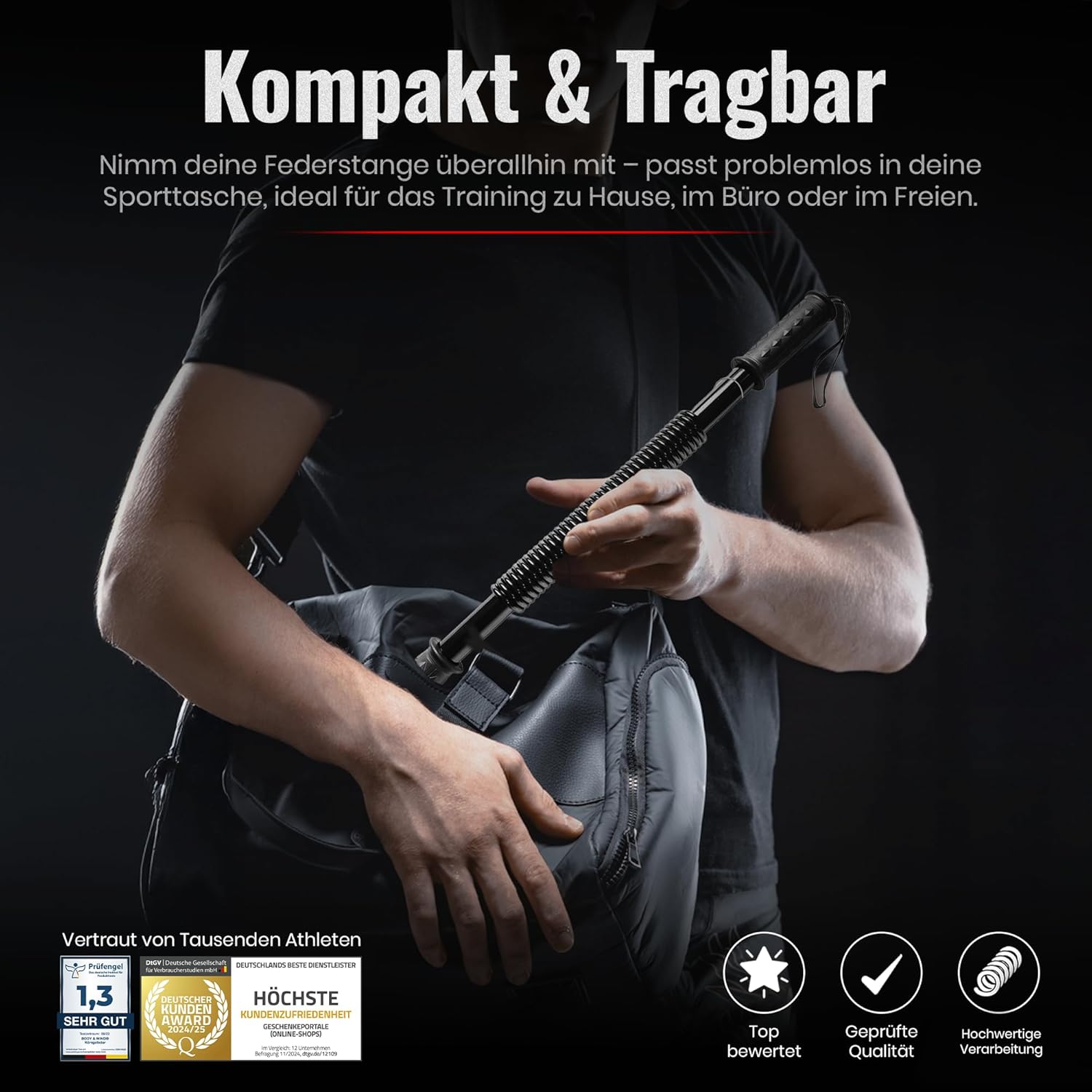 Königsfeder-Biegehantel – Effektiver Armtrainer für Krafttraining