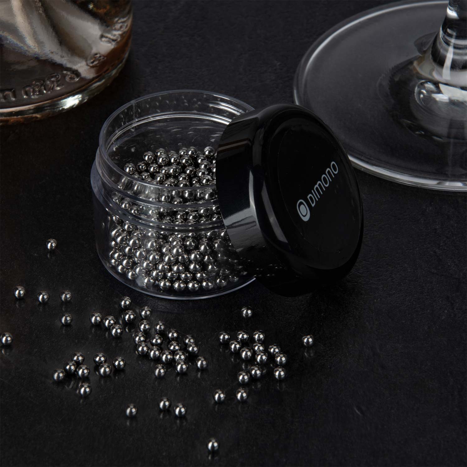 1000 Reinigungskugeln aus Edelstahl Reinigungsperlen für Glasgefäße