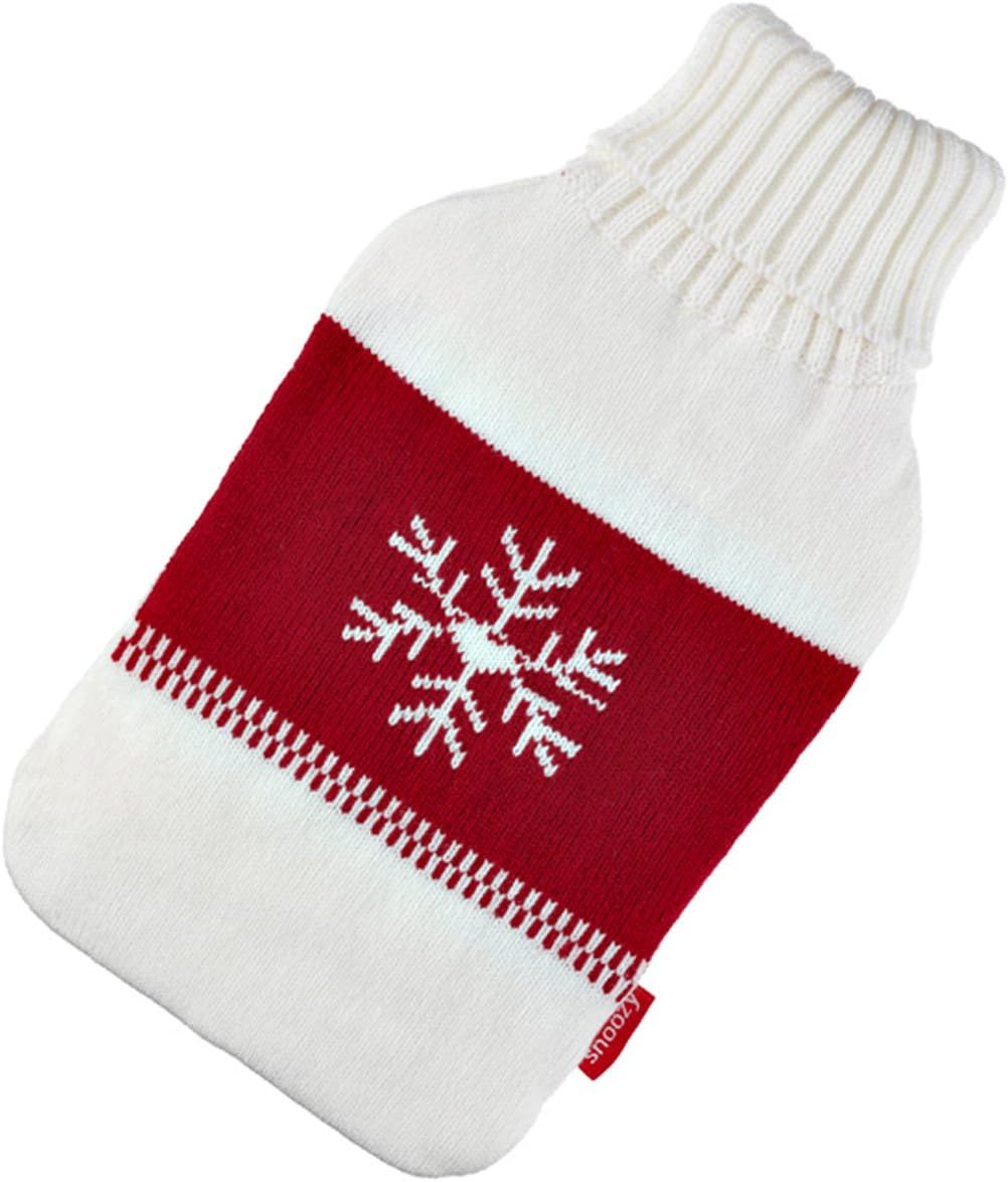 Snoozy 2L Wärmflasche mit Schneeflocken-Bezug – Kuschelig & Warm