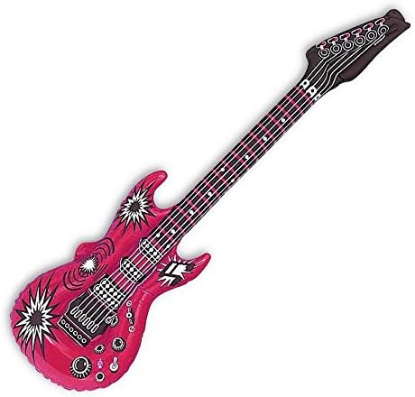 6x Luftgitarre Set - Aufblasbare Air Guitar für Partys & Events