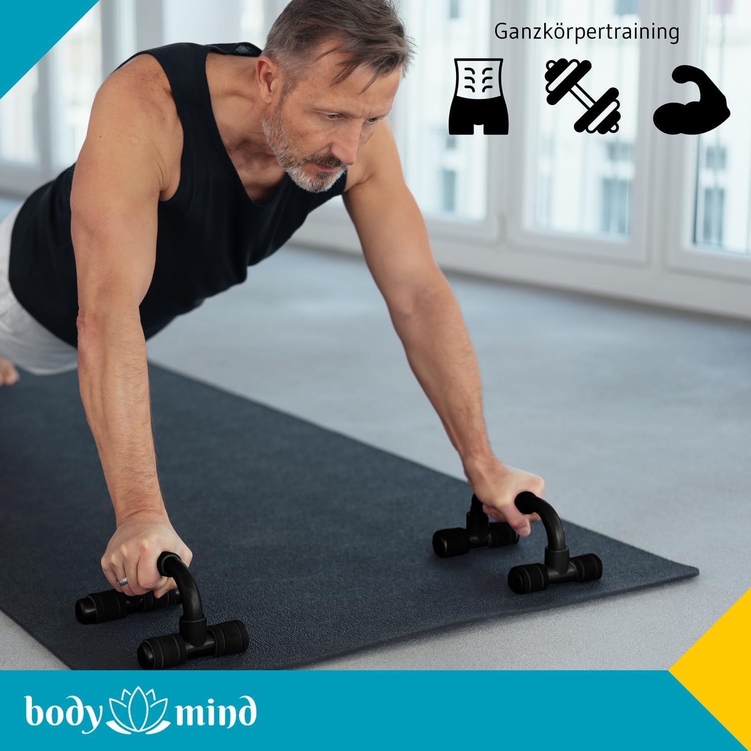Liegestützgriffe - Ergonomische Push-Up Bars für Oberkörpertraining