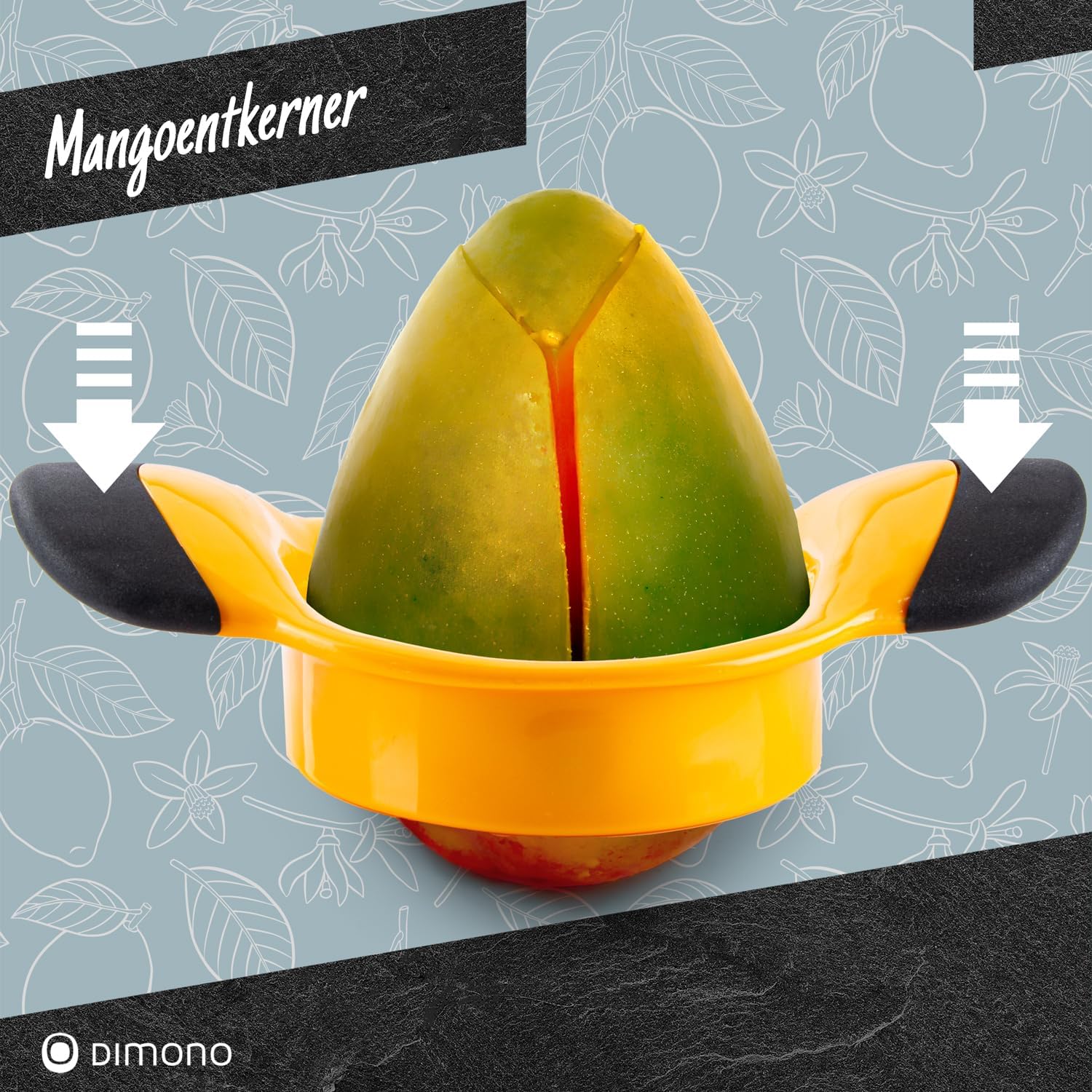 Mangoschneider mit Edelstahlklinge - Mango teilen & entkernen