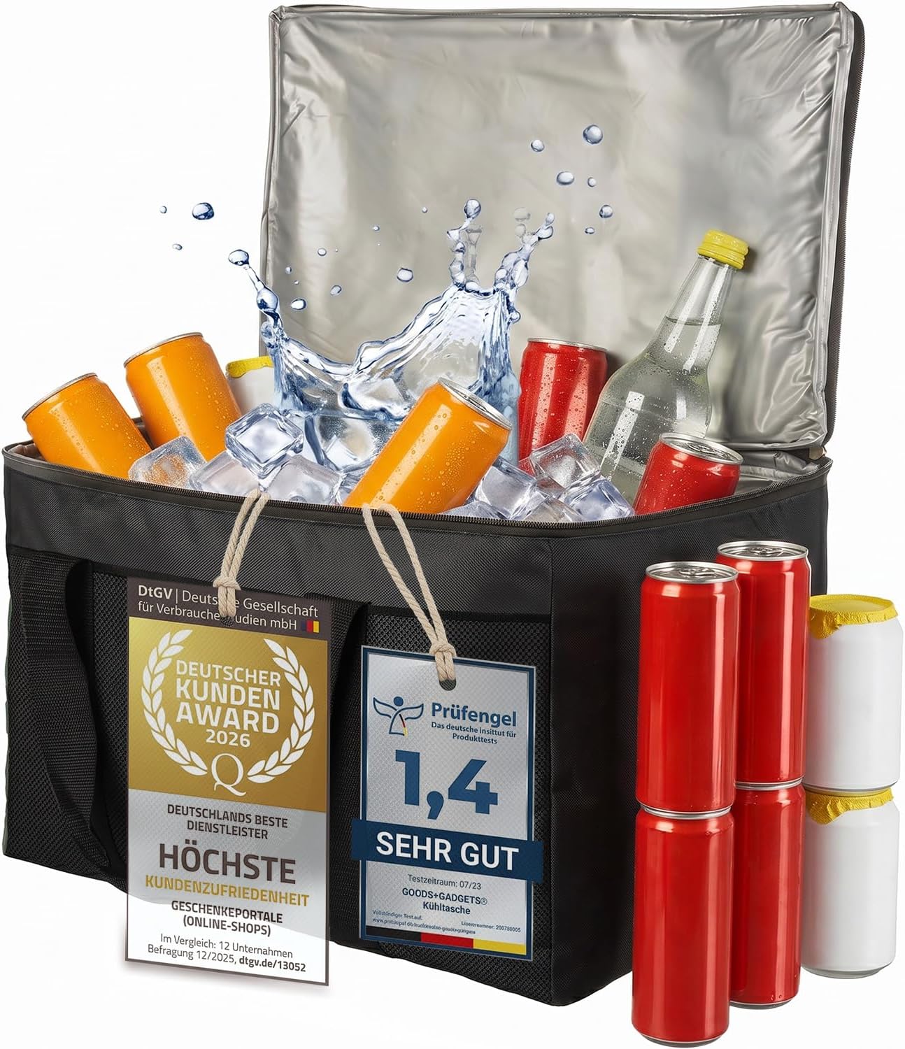 XXL Kühltasche 45L - Isolierte Thermotasche für Picknick & Camping