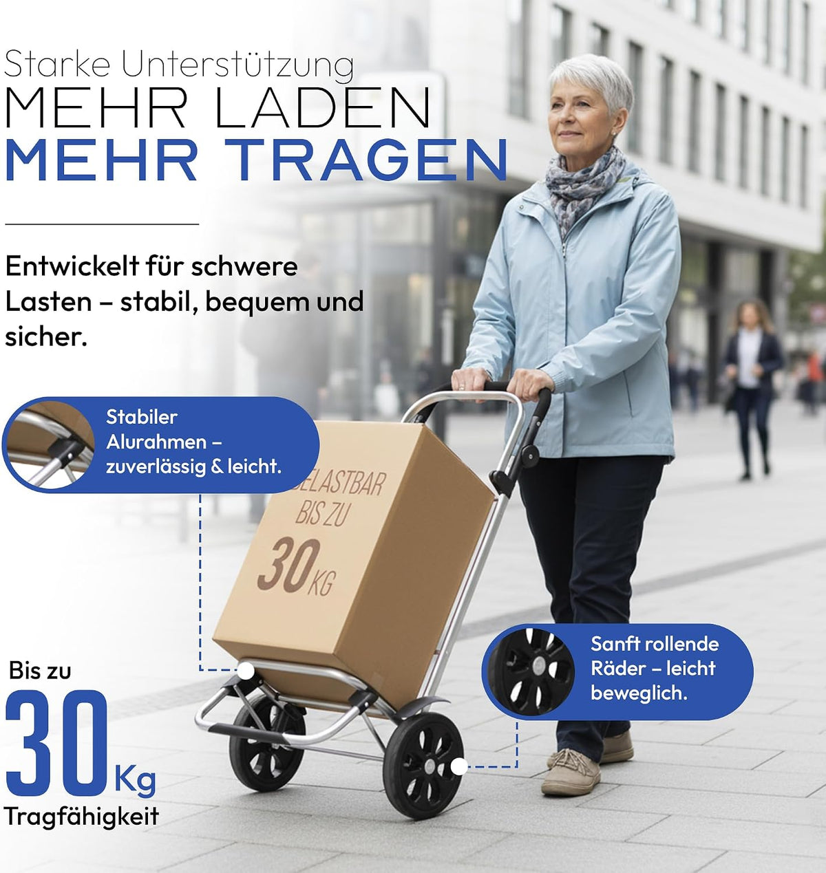 Dimono Einkaufstrolley – Schwarz #Farbe_Schwarz