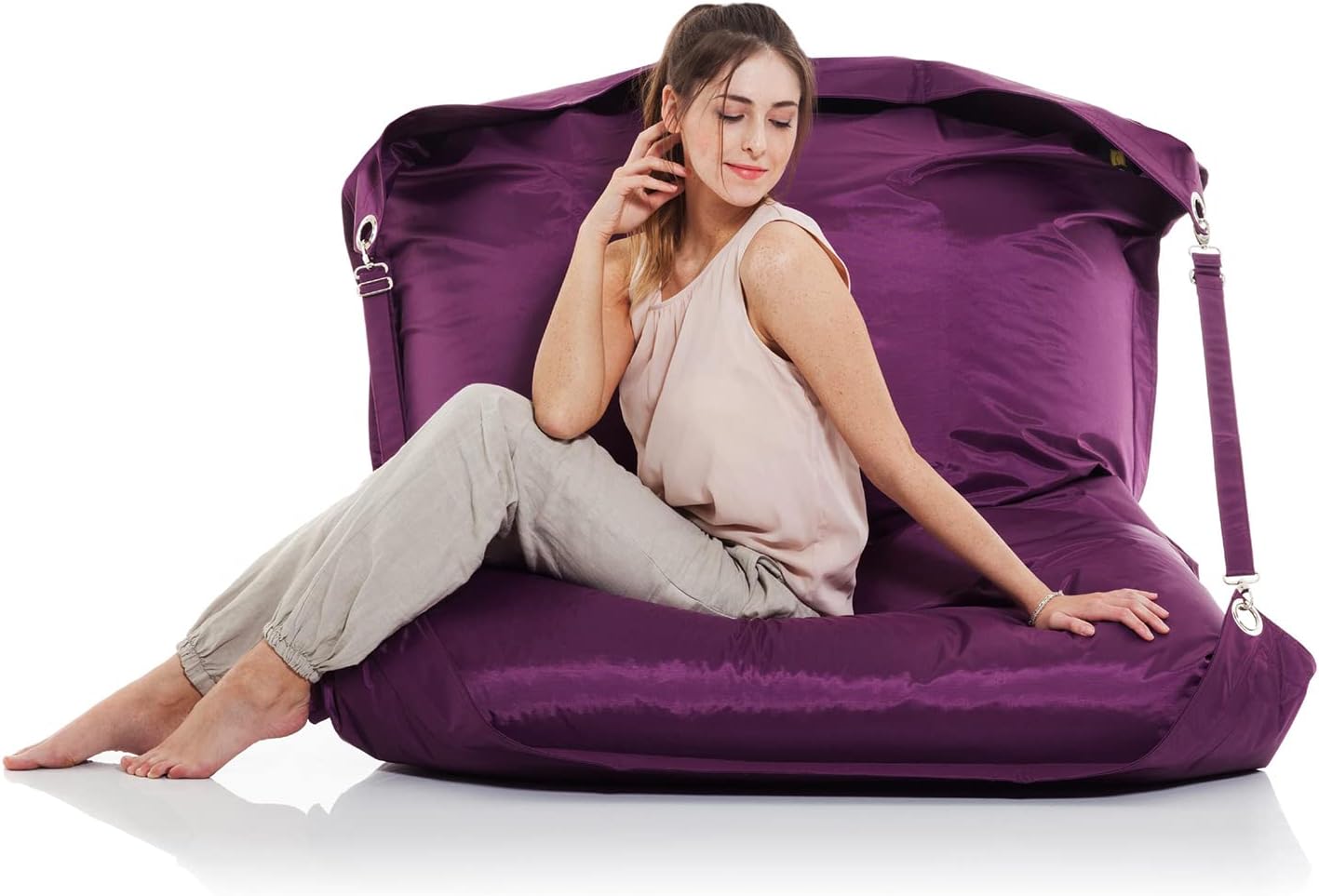 SMOOTHY Sitzsack XXL - Robustes Outdoor Sitzkissen - Mitternachts-Blau