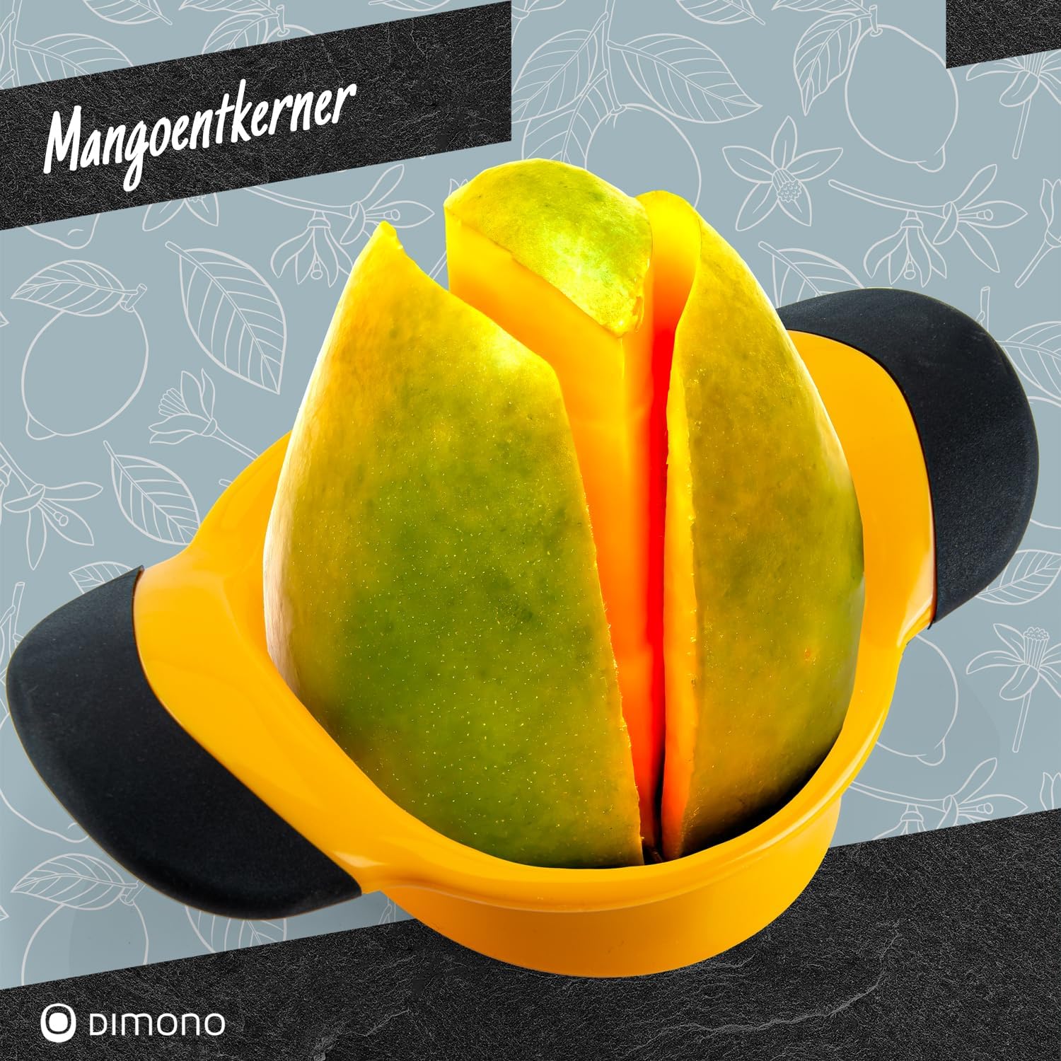 Mangoschneider mit Edelstahlklinge - Mango teilen & entkernen