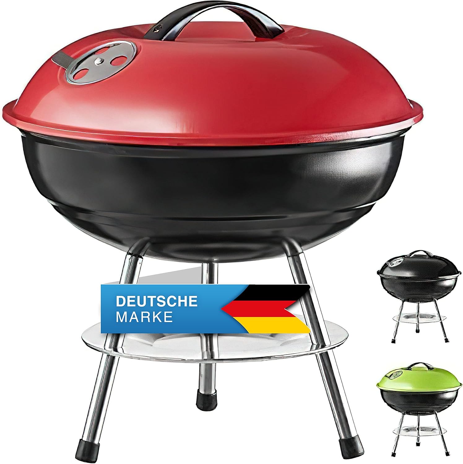 Micro BBQ Kugelgrill - Kompakter Holzkohle-Reisegrill für Camping