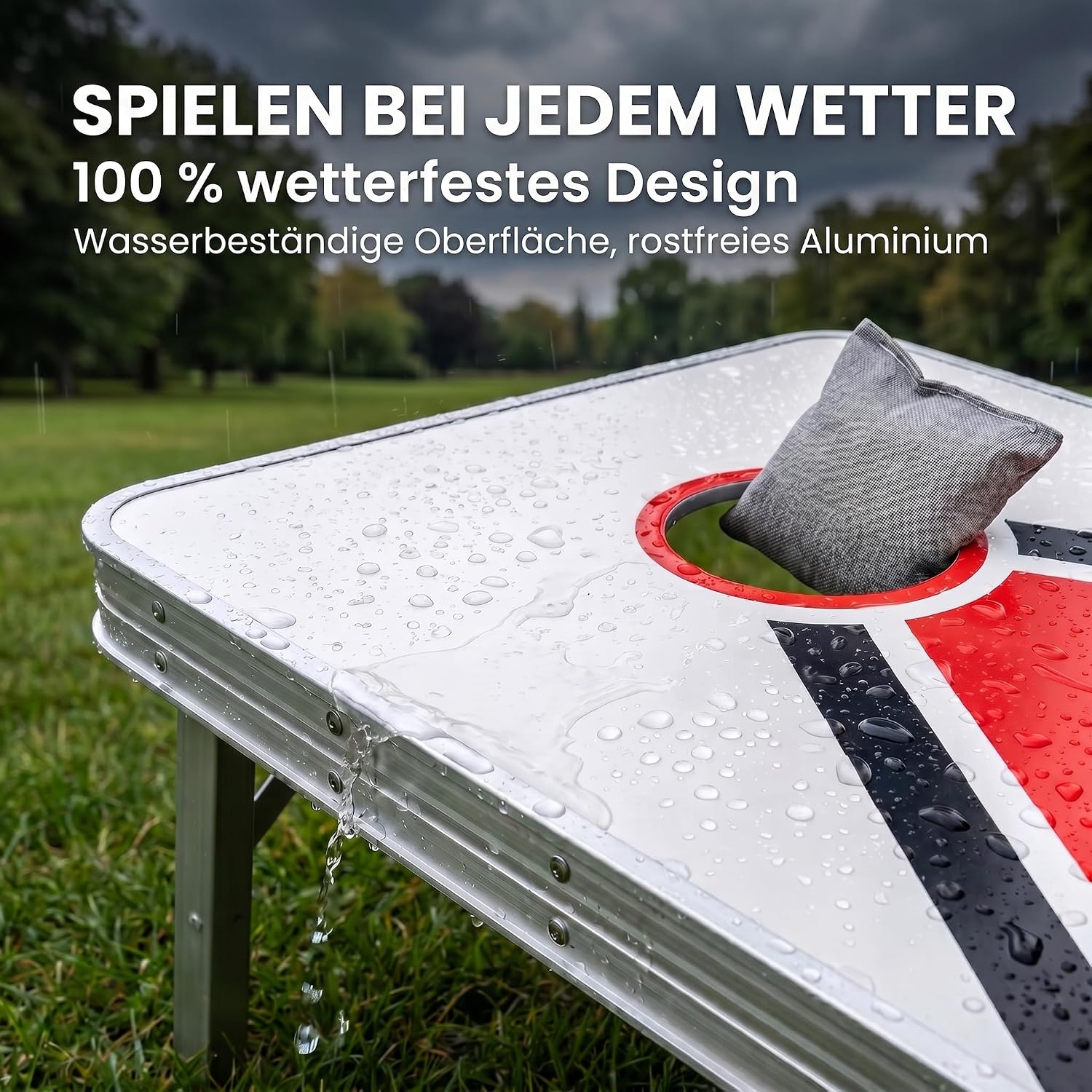 XXL Cornhole-Spiel Aluminium – Robustes Outdoor Wurfspiel