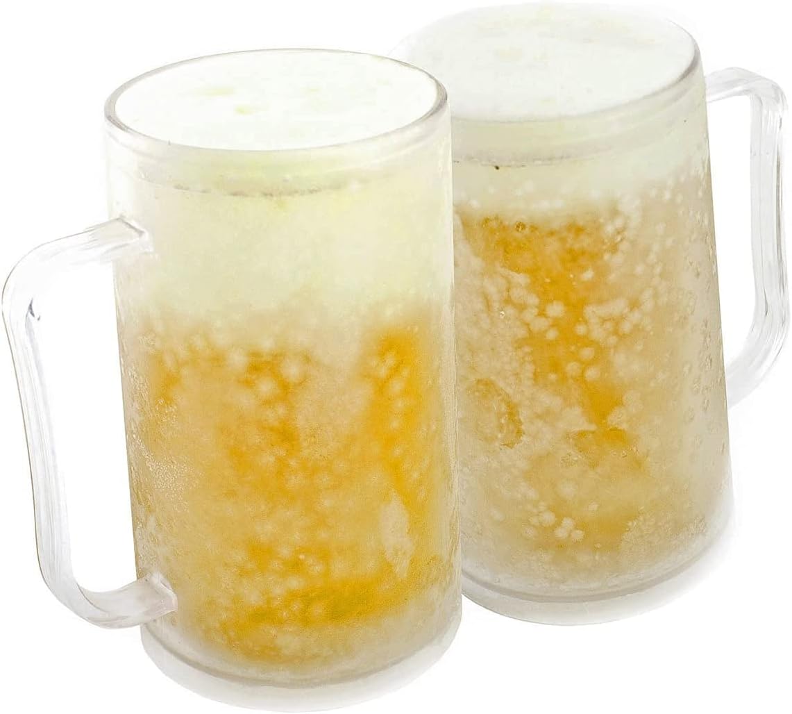 Eiskalter Kühlbecher - Gefrorener Bierkrug - 400 ml