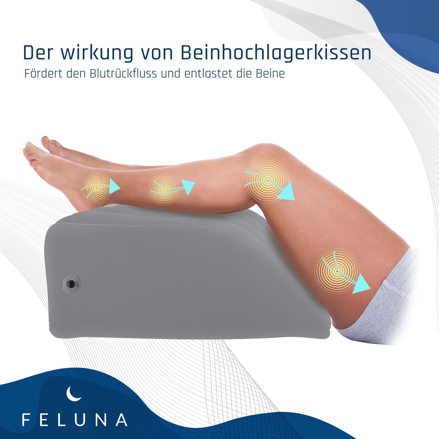 Rückententlastungkissen - Füße hoch Kissen