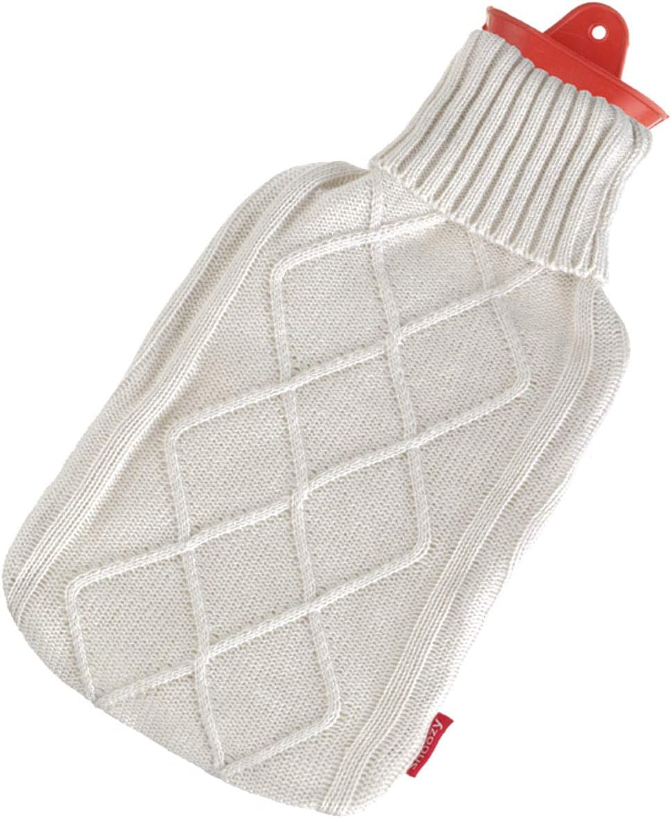 Snoozy 2L Wärmflasche mit Strick-Bezug