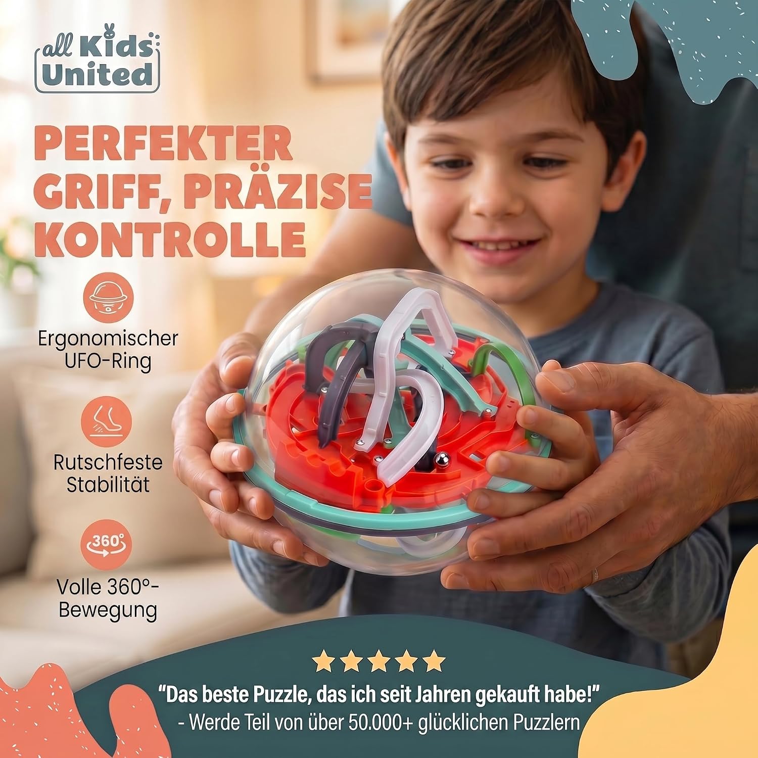 3D Kugel Labyrinth Puzzle – Magic Maze Geschicklichkeitsspiel