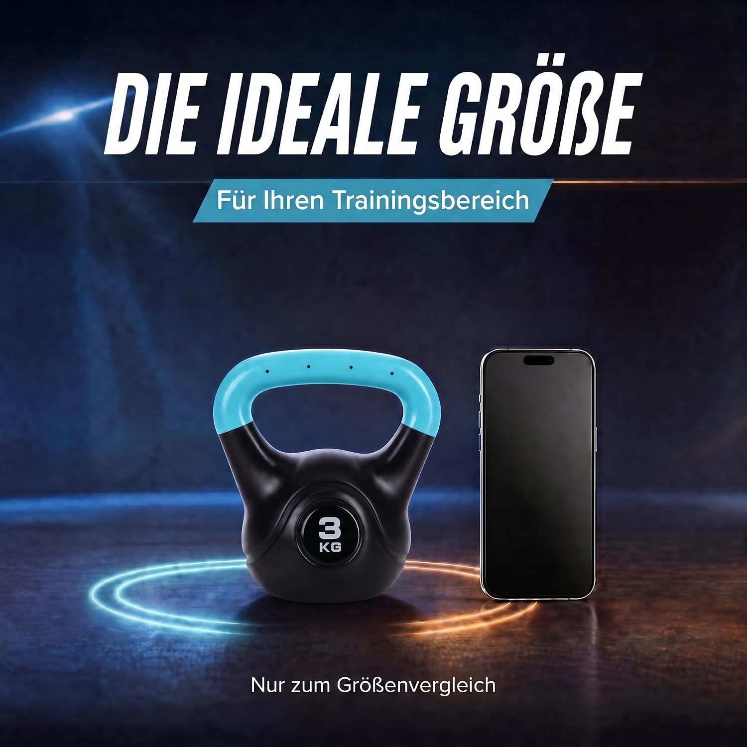 Kettlebell Kugelhantel Deluxe 2-20 kg – Bodenschonendes Krafttraining