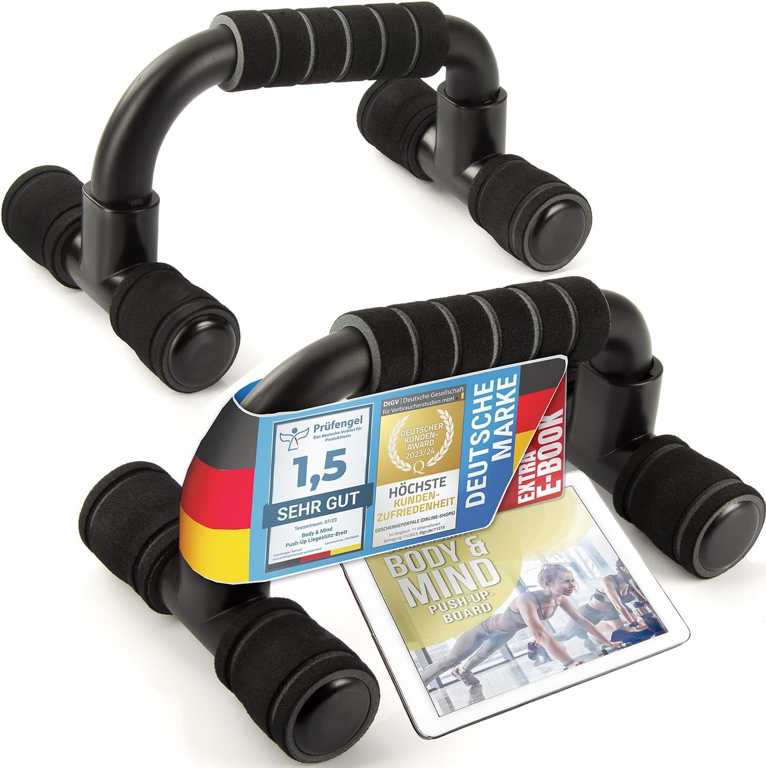 Liegestützgriffe - Ergonomische Push-Up Bars für Oberkörpertraining