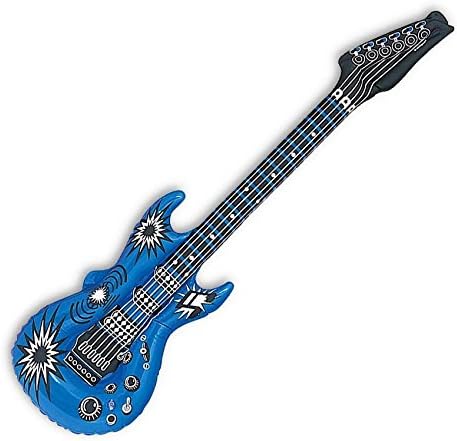 6x Luftgitarre Set - Aufblasbare Air Guitar für Partys & Events